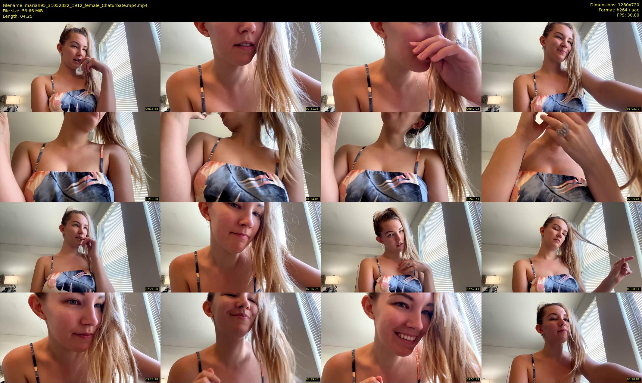 mariah95 — 5 minute Chaturbate female cam show recording, 720p, May 31, 2022
