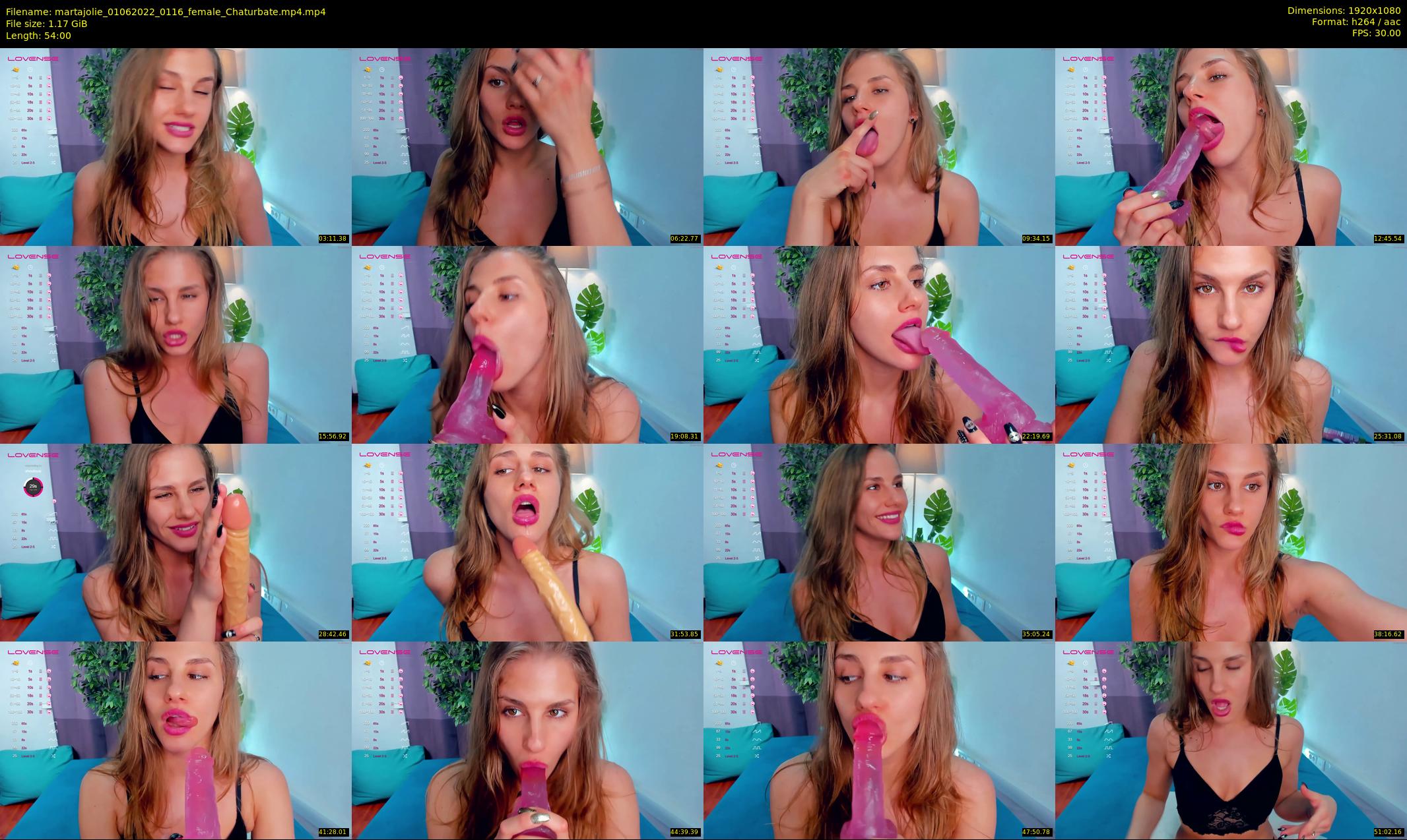 martajolie — 54 minute Chaturbate female cam show recording, 1080p, Jun 1, 2022