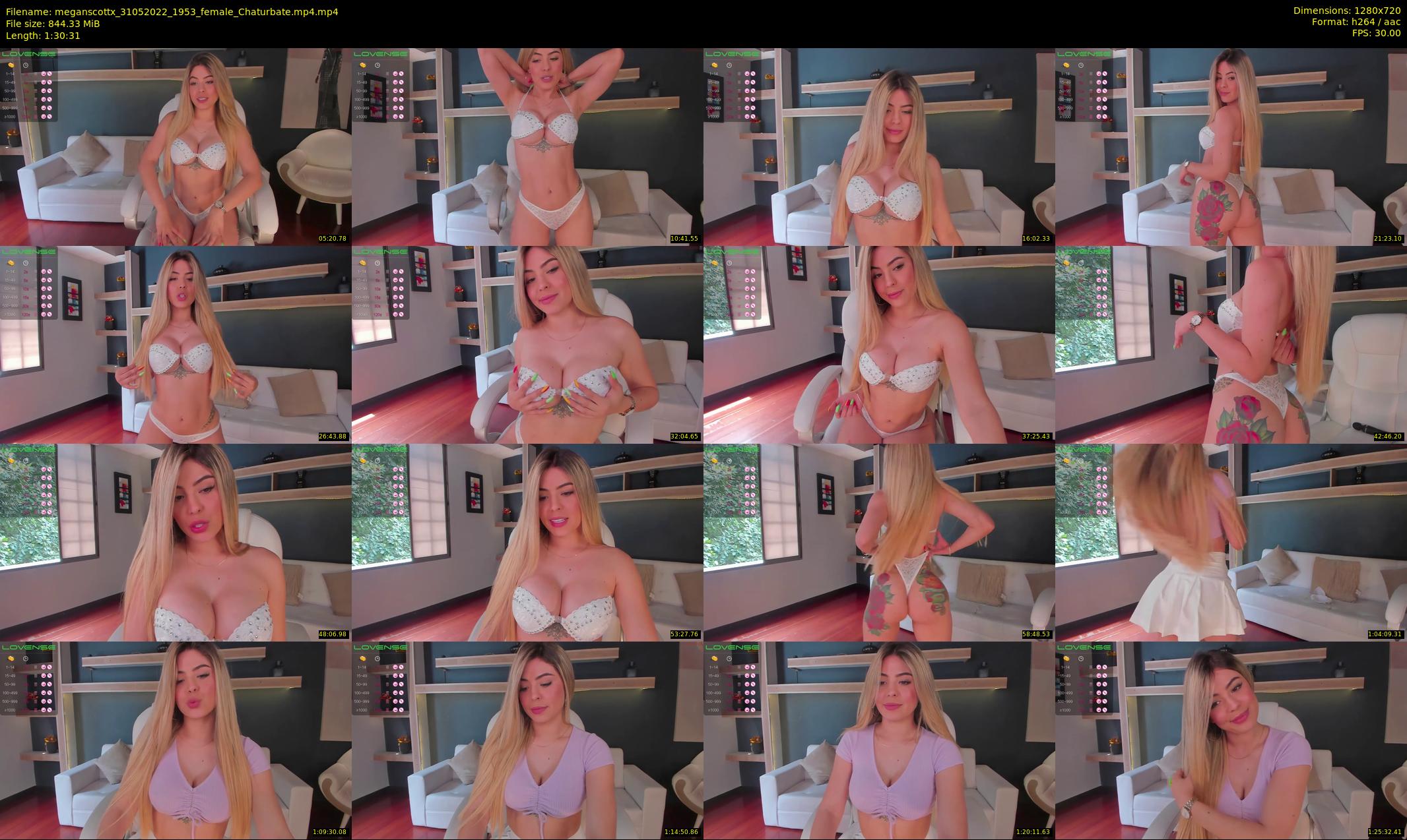 meganscottx — 91 minute Chaturbate female cam show recording, 720p, May 31, 2022