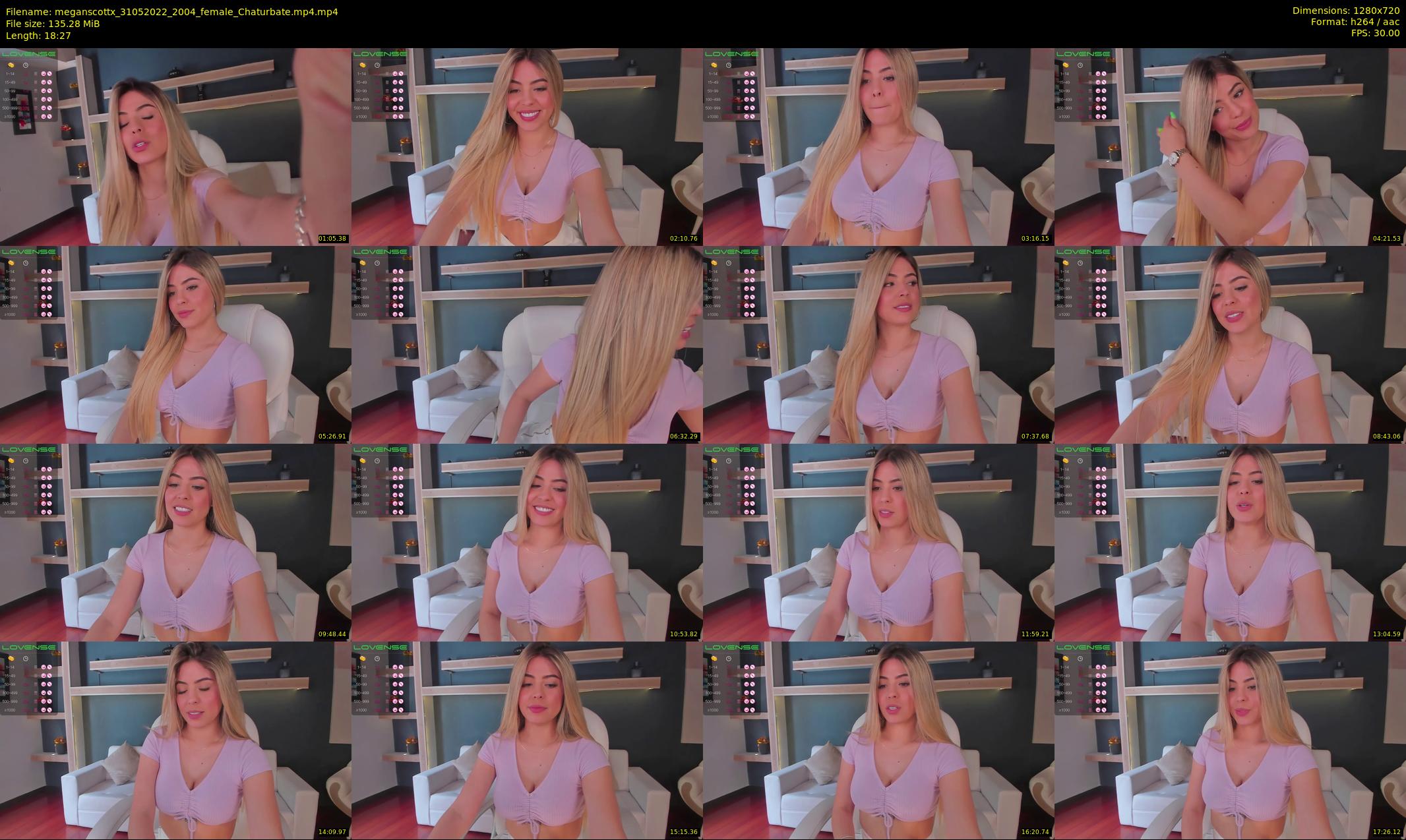 meganscottx — 19 minute Chaturbate female cam show recording, 720p, May 31, 2022