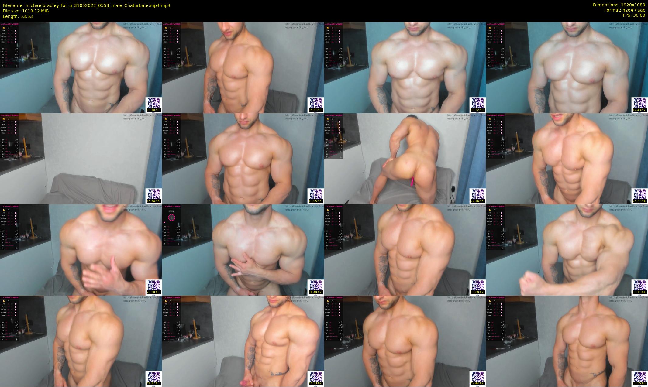 michaelbradley_for_u — 54 minute Chaturbate male cam show recording, 1080p, May 31, 2022