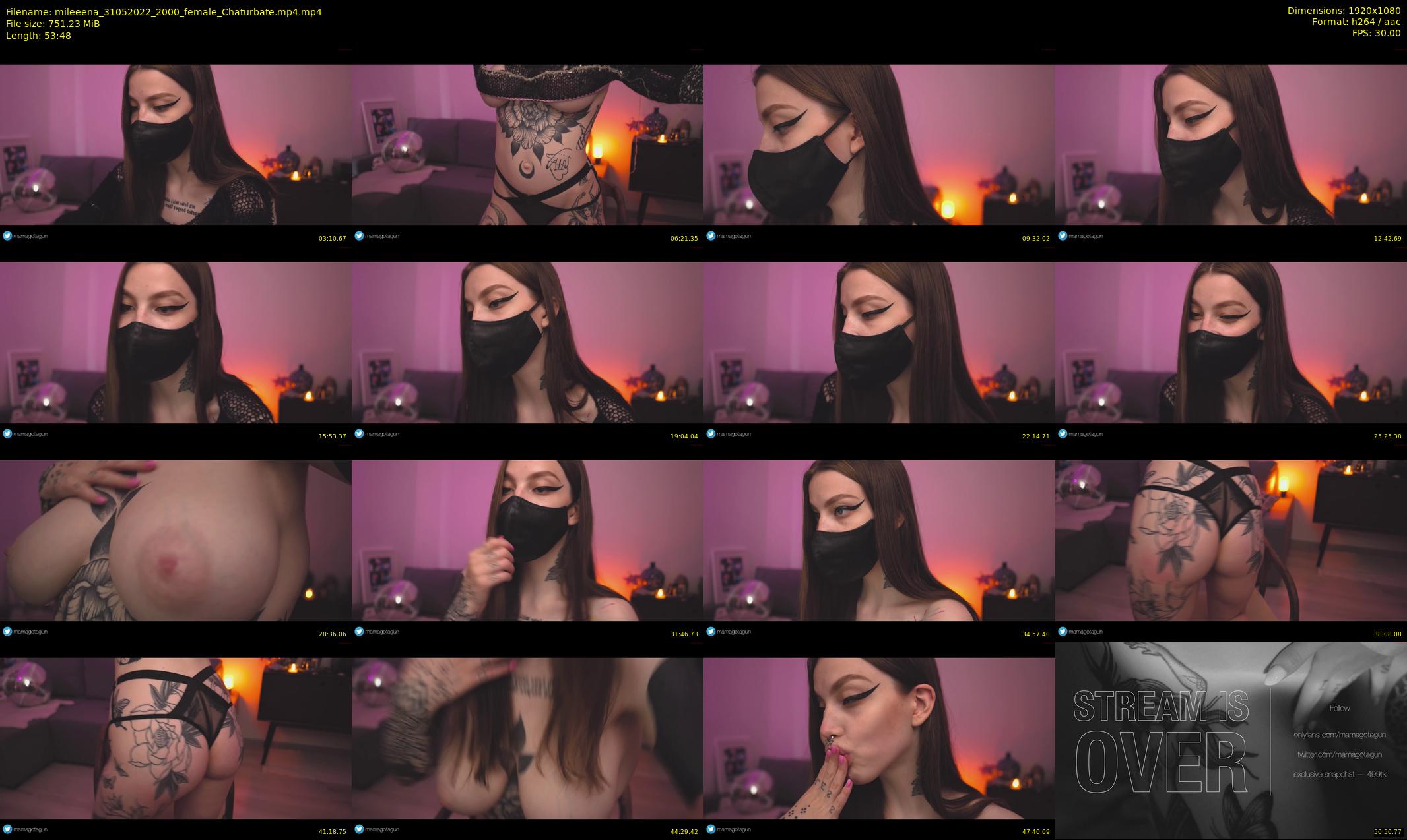 mileeena — 54 minute Chaturbate female cam show recording, 1080p, May 31, 2022