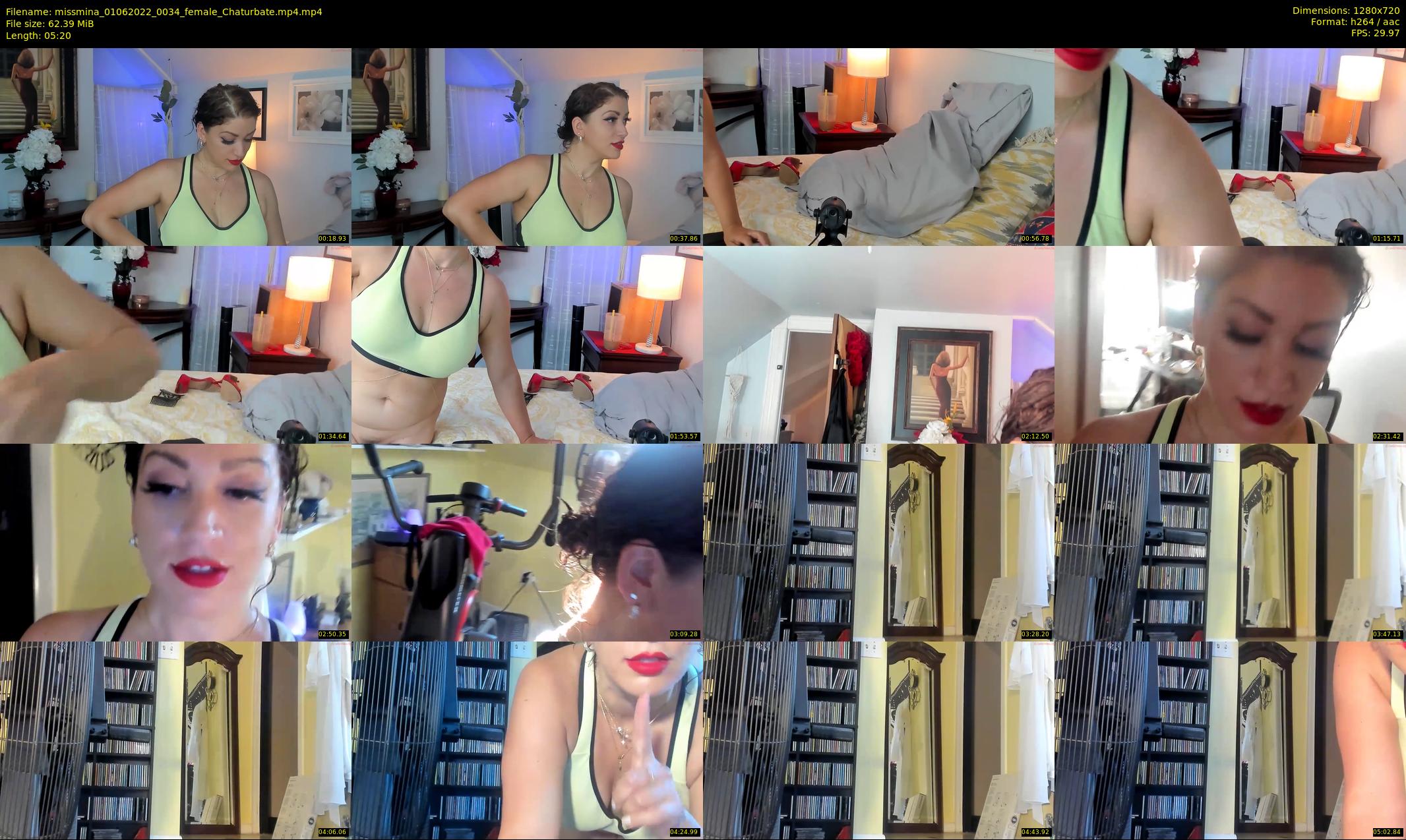 missmina — 6 minute Chaturbate female cam show recording, 720p, Jun 1, 2022