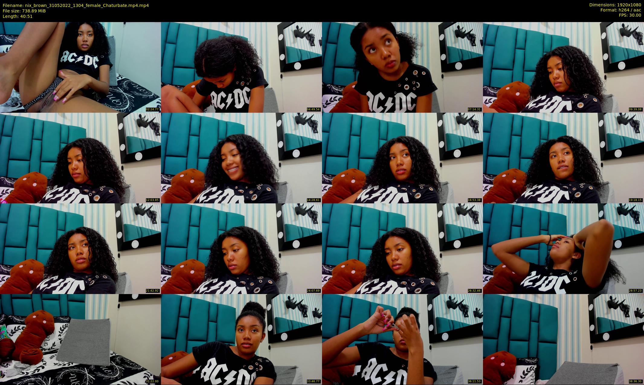 nix_brown — 41 minute Chaturbate female cam show recording, 1080p, May 31, 2022