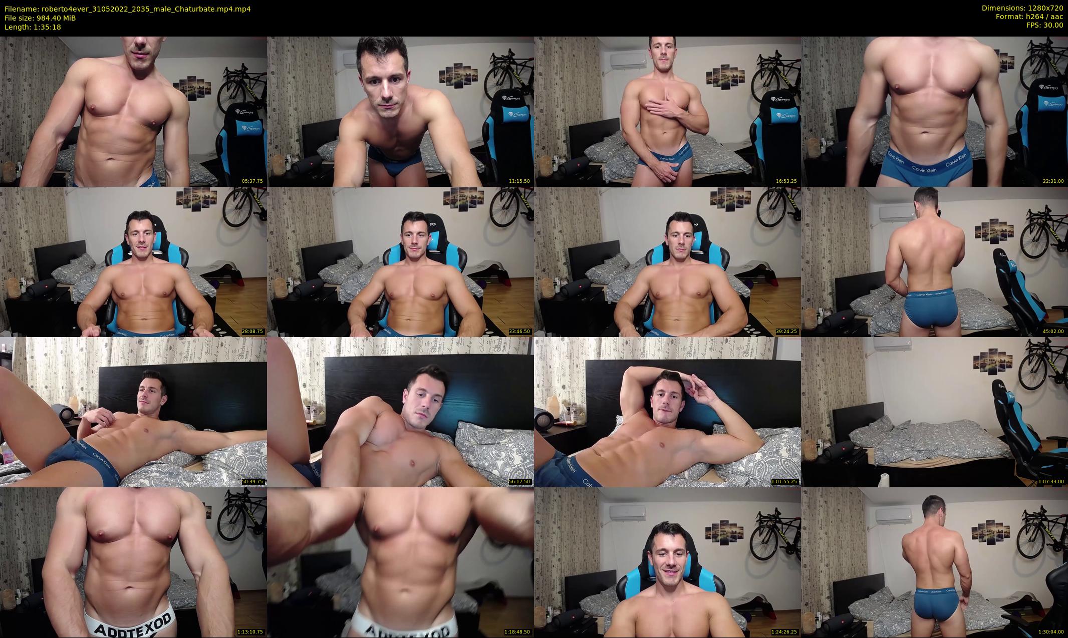 roberto4ever — 96 minute Chaturbate male cam show recording, 720p, May 31, 2022