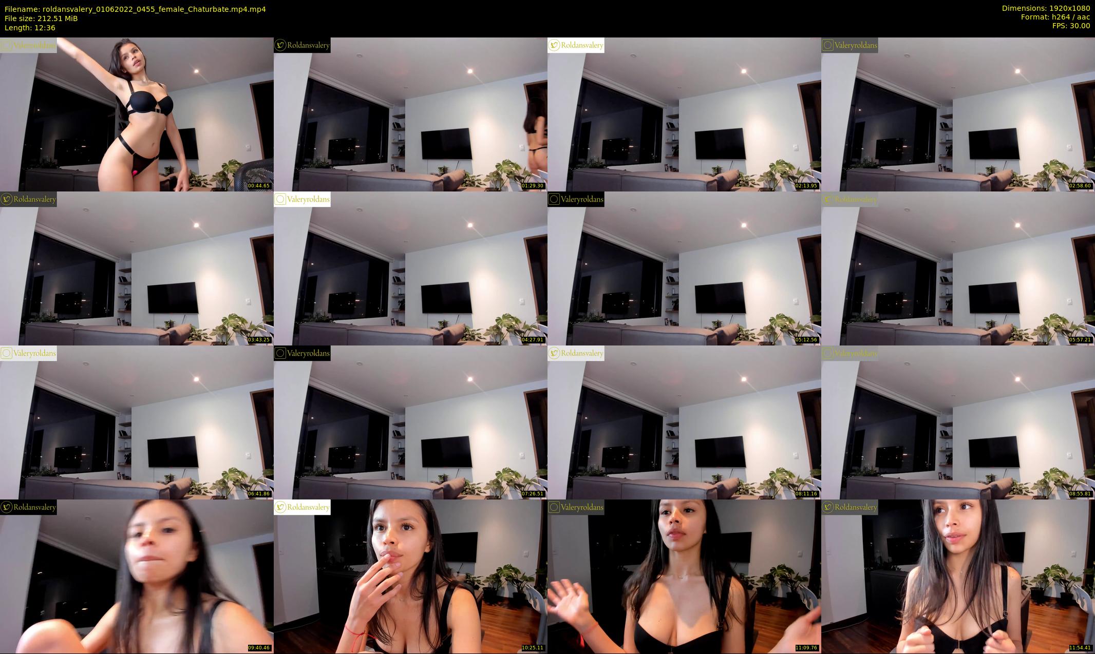 roldansvalery — 13 minute Chaturbate female cam show recording, 1080p, Jun 1, 2022