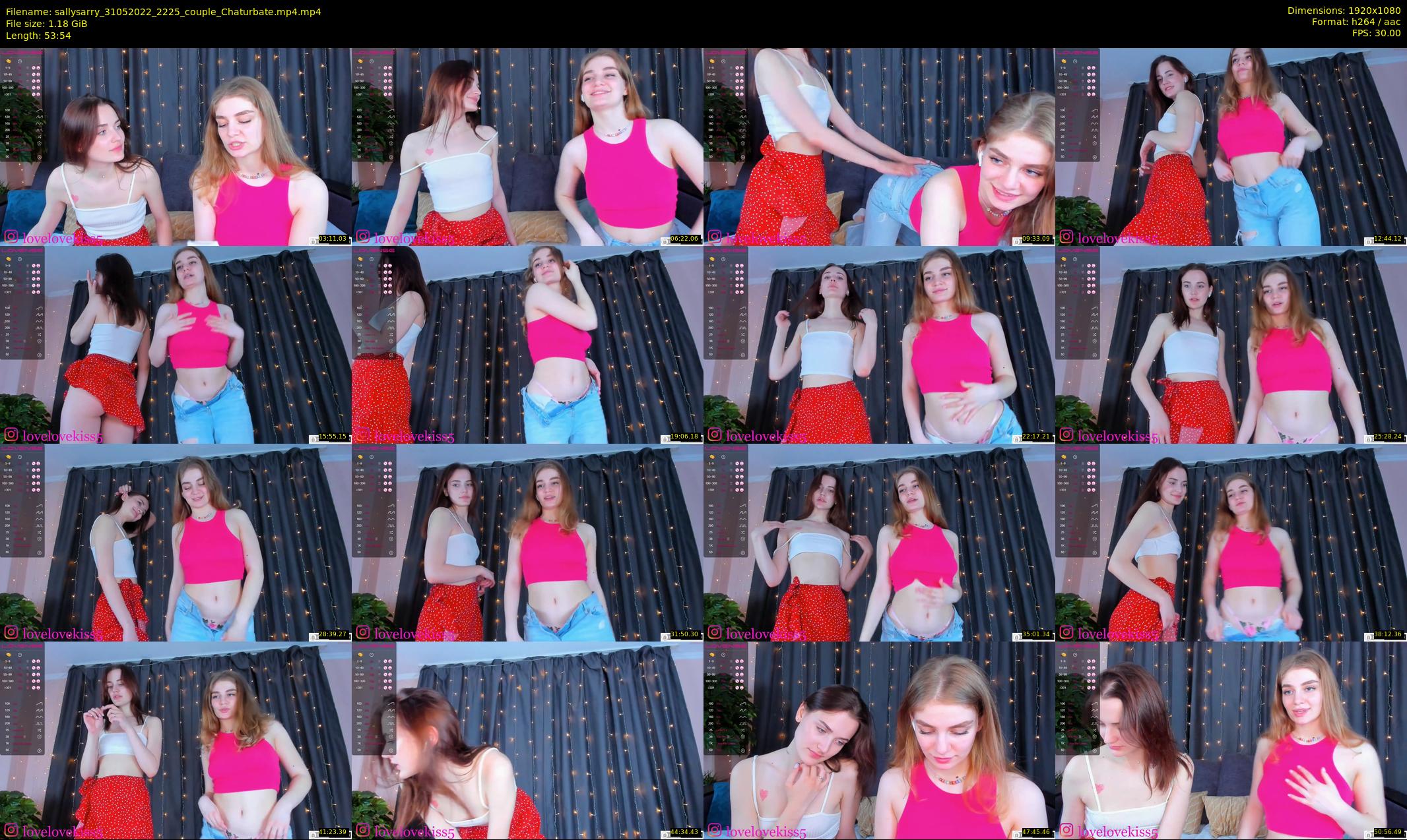 sallysarry — 54 minute Chaturbate couple cam show recording, 1080p, May 31, 2022