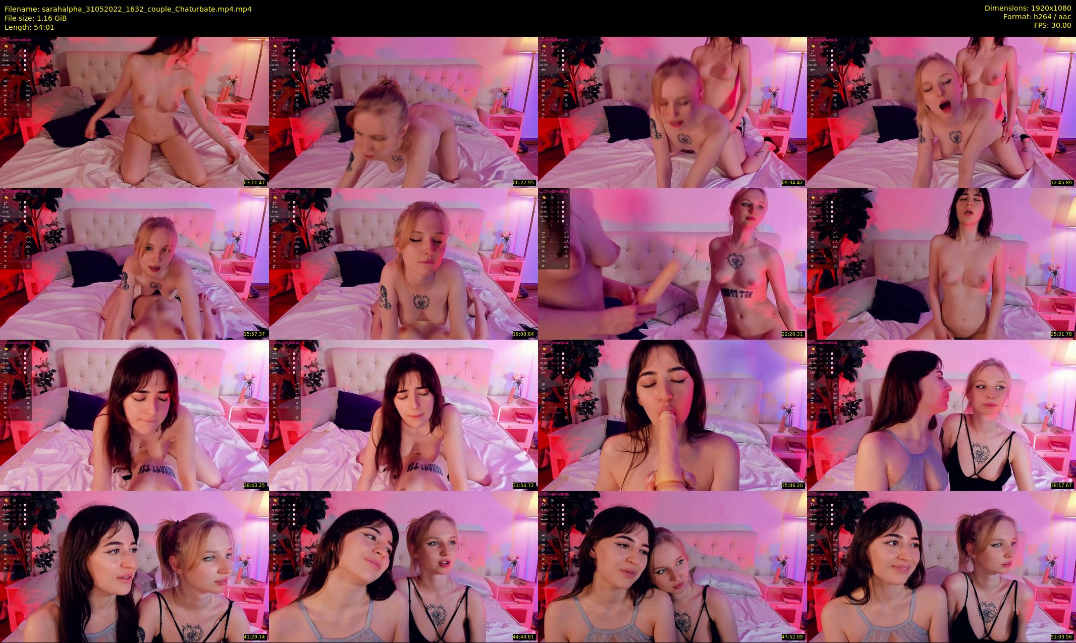 sarahalpha — 55 minute Chaturbate couple cam show recording, 1080p, May 31, 2022