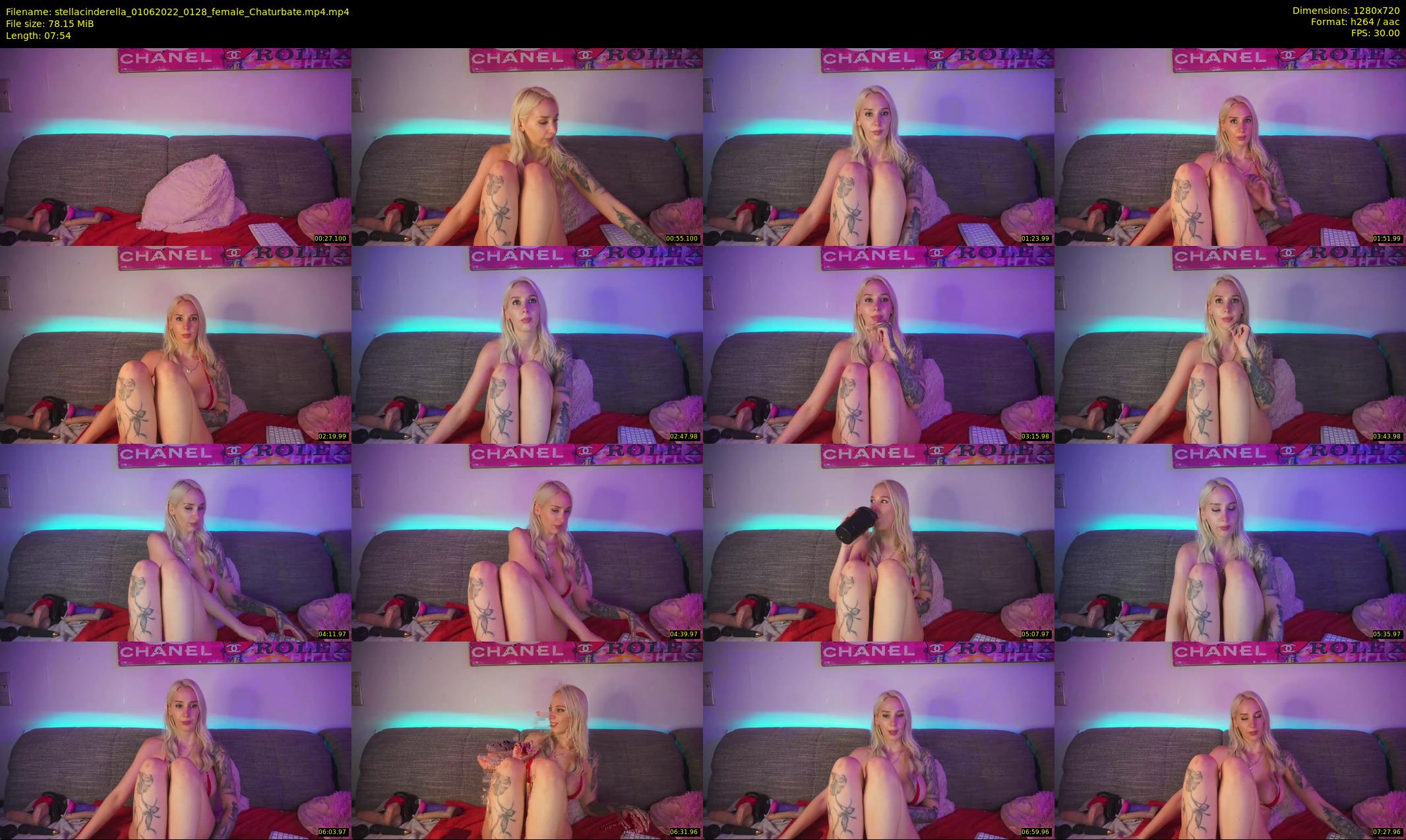 stellacinderella — 8 minute Chaturbate female cam show recording, 720p, Jun 1, 2022