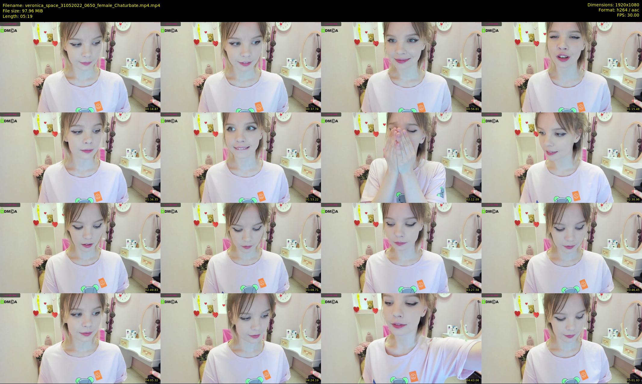veronica_space — 6 minute Chaturbate female cam show recording, 1080p, May 31, 2022