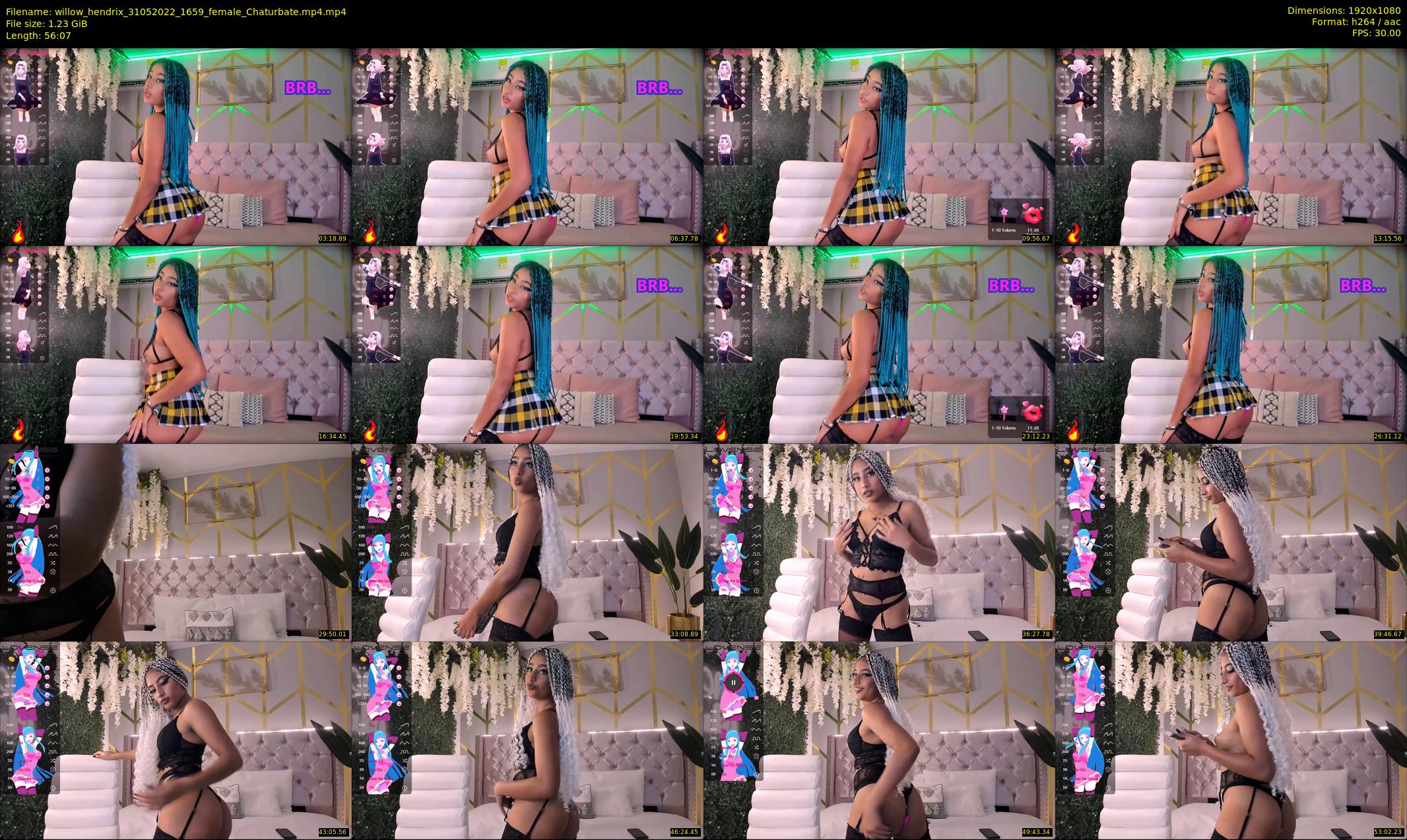 willow_hendrix — 57 minute Chaturbate female cam show recording, 1080p, May 31, 2022