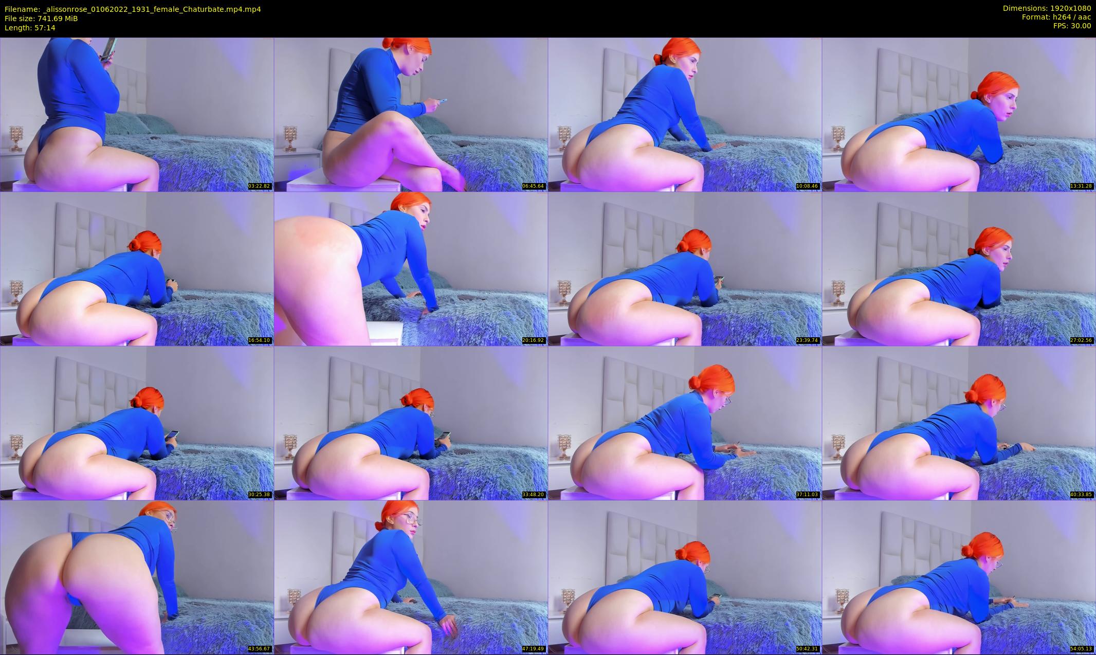 _alissonrose — 58 minute Chaturbate female cam show recording, 1080p, Jun 1, 2022