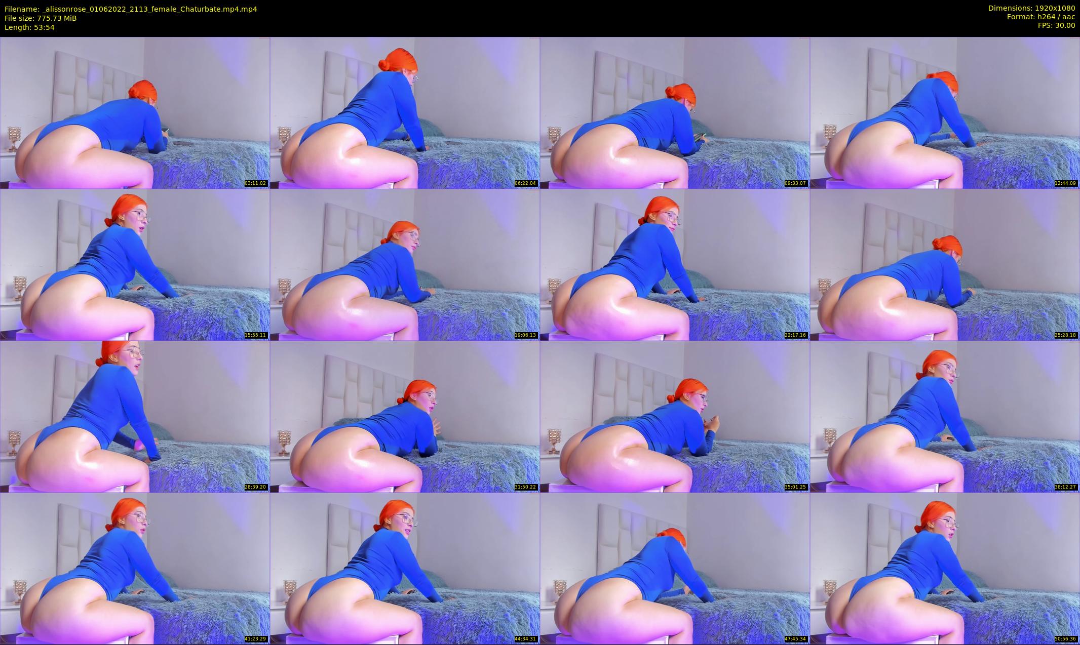 _alissonrose — 54 minute Chaturbate female cam show recording, 1080p, Jun 1, 2022