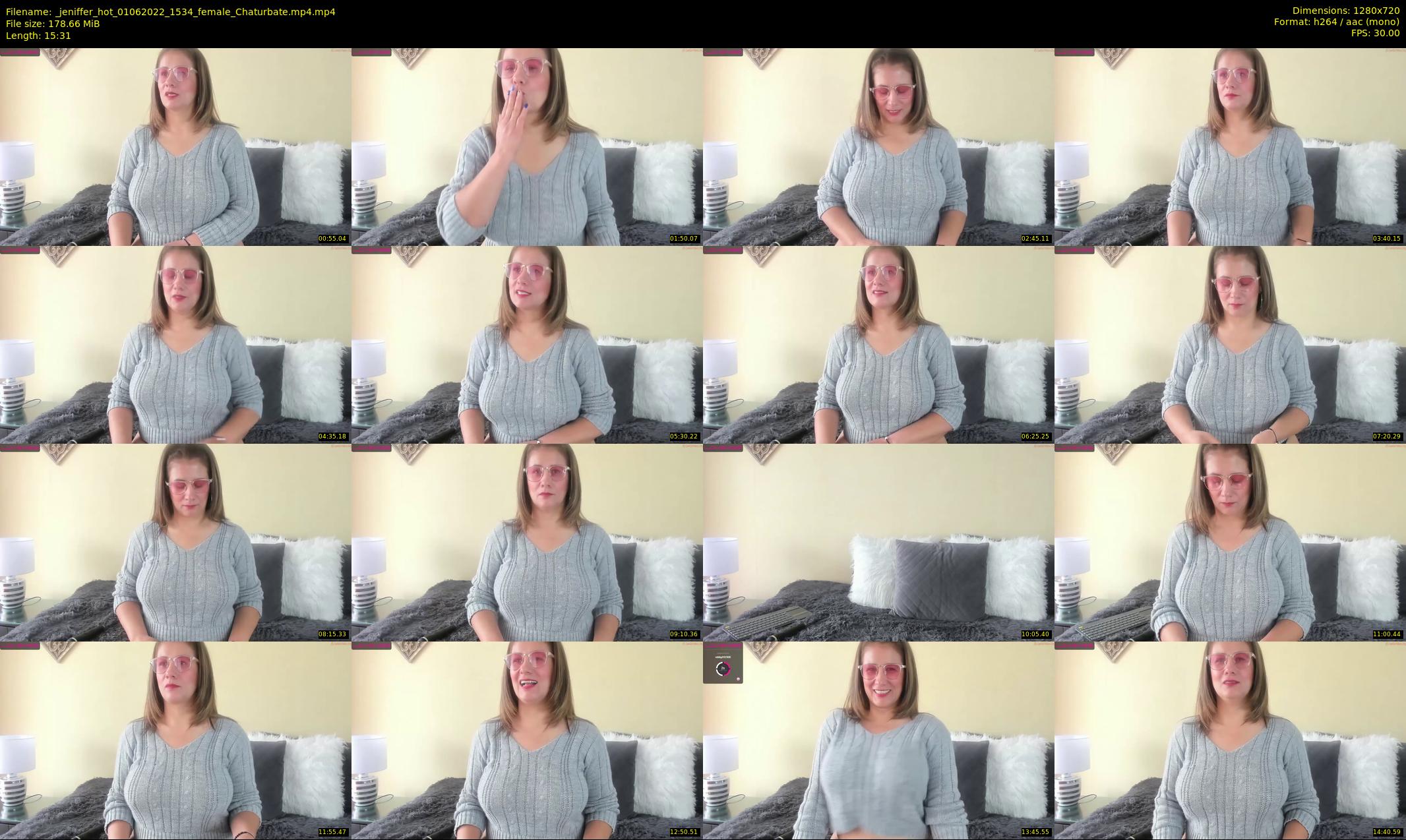 _jeniffer_hot — 16 minute Chaturbate female cam show recording, 720p, Jun 1, 2022