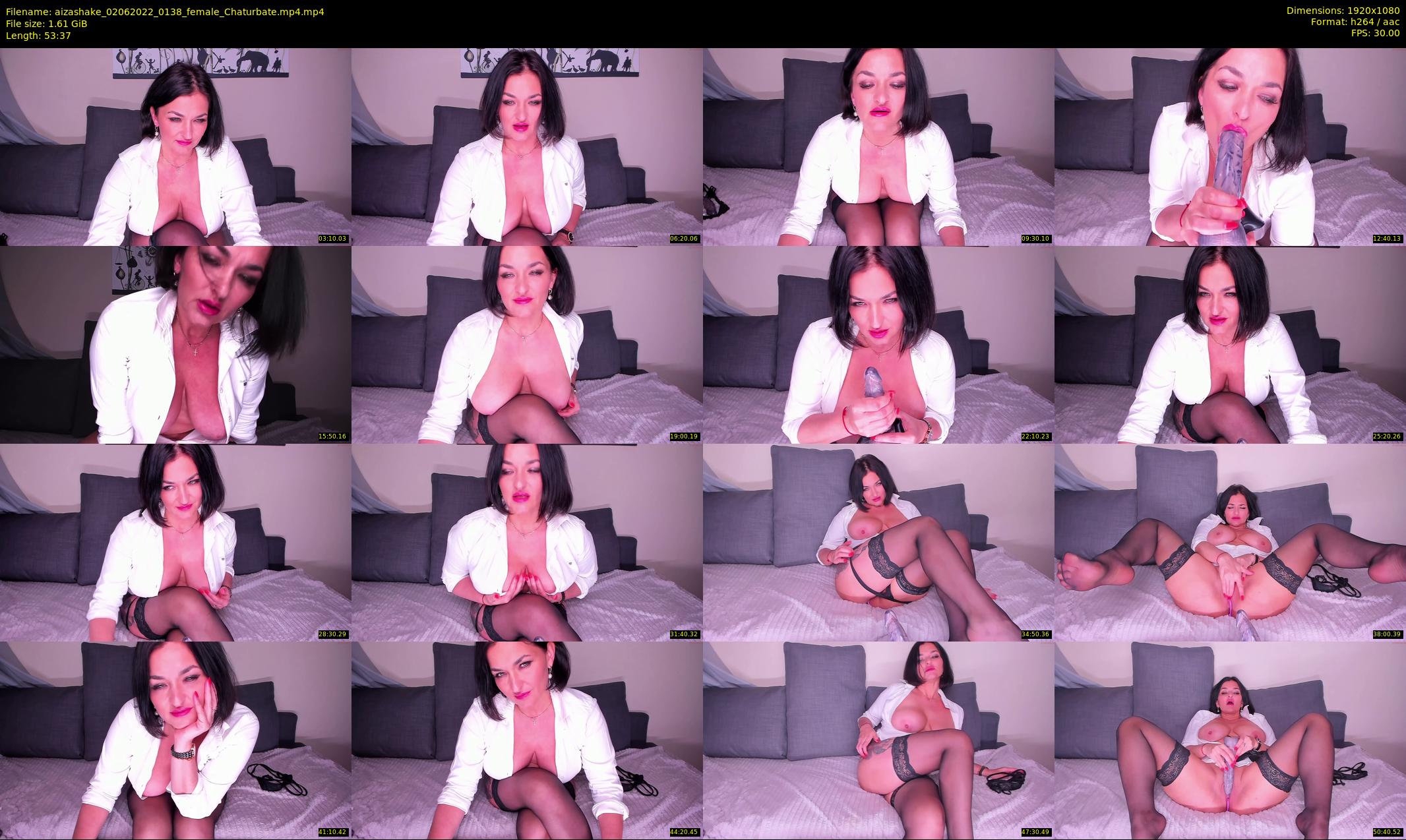 aizashake — 54 minute Chaturbate female cam show recording, 1080p, Jun 2, 2022