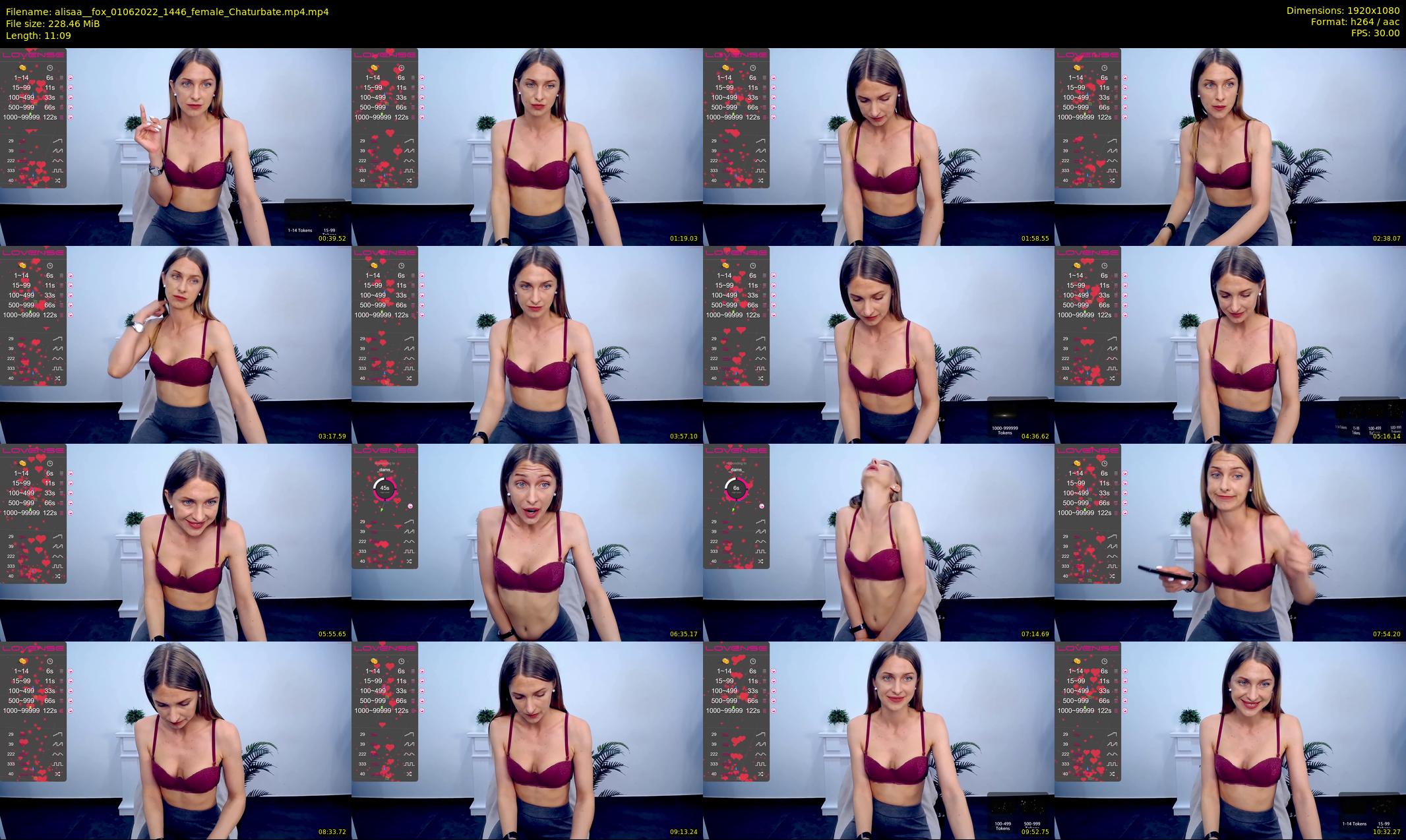 alisaa__fox — 12 minute Chaturbate female cam show recording, 1080p, Jun 1, 2022