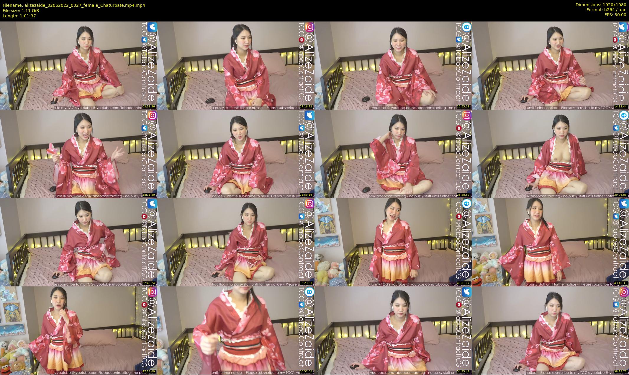 alizezaide — 62 minute Chaturbate female cam show recording, 1080p, Jun 2, 2022