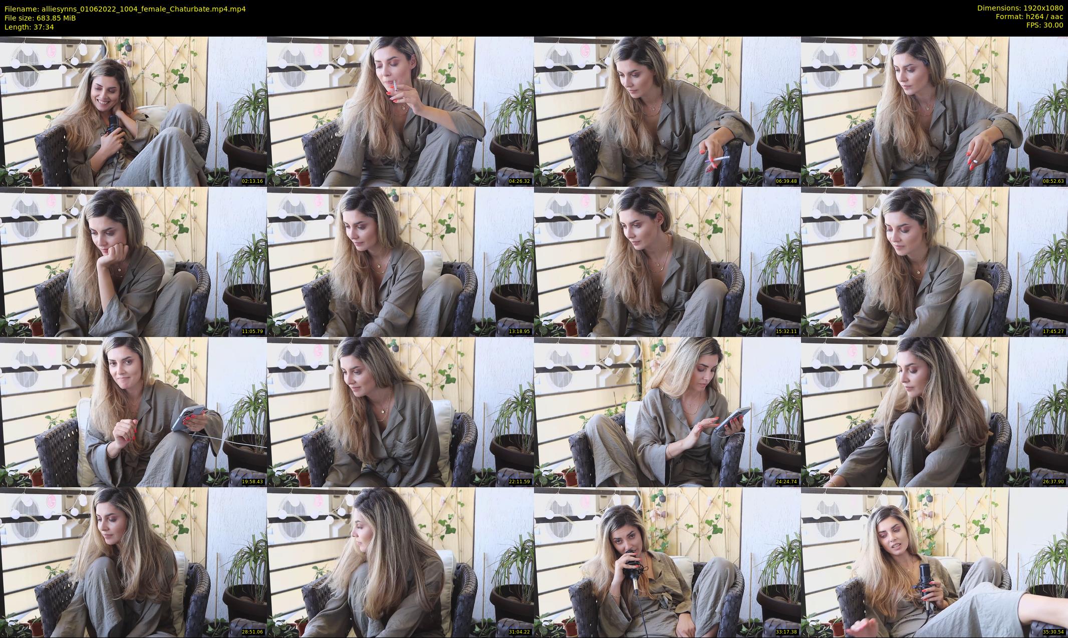 alliesynns — 38 minute Chaturbate female cam show recording, 1080p, Jun 1, 2022