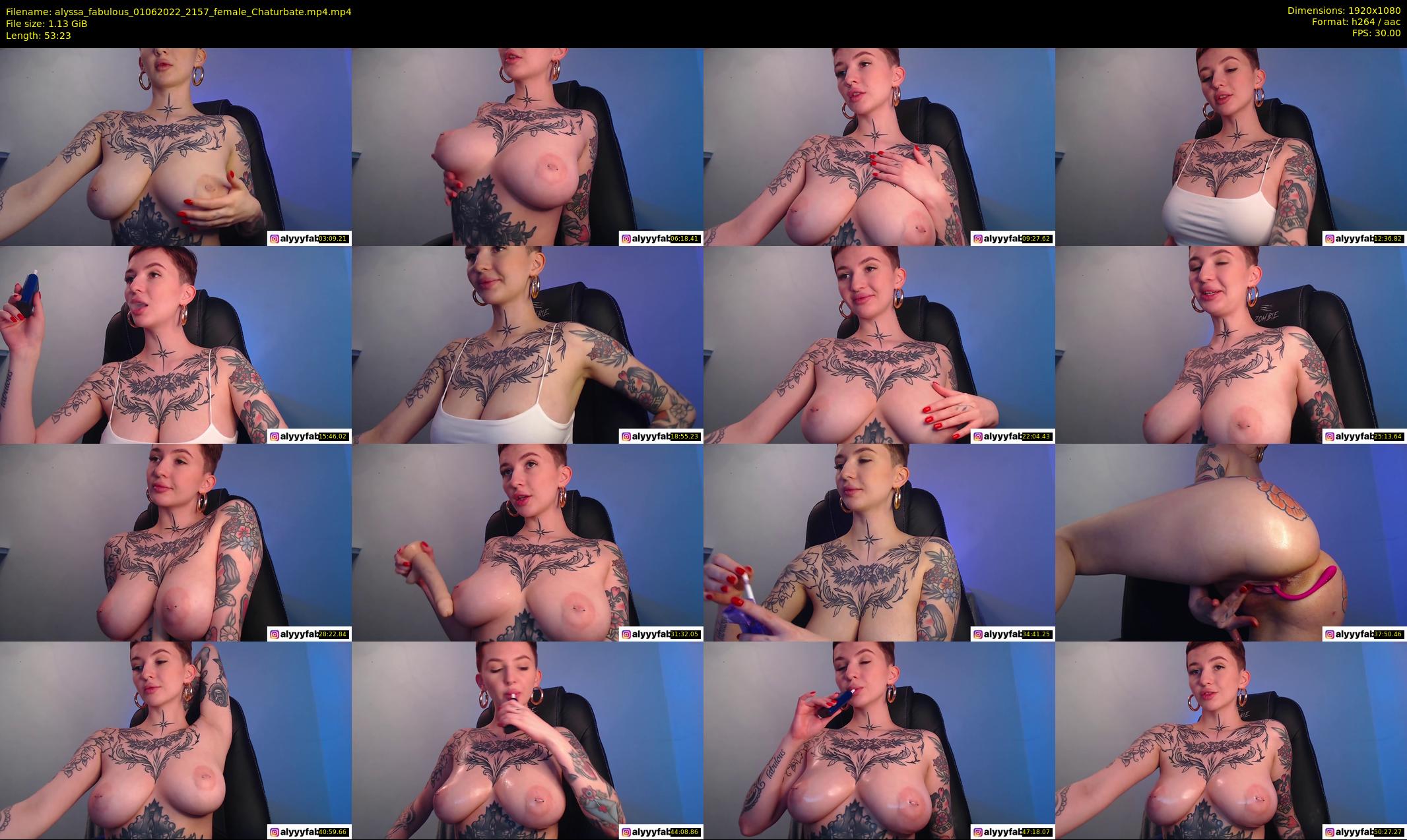 alyssa_fabulous — 54 minute Chaturbate female cam show recording, 1080p, Jun 1, 2022
