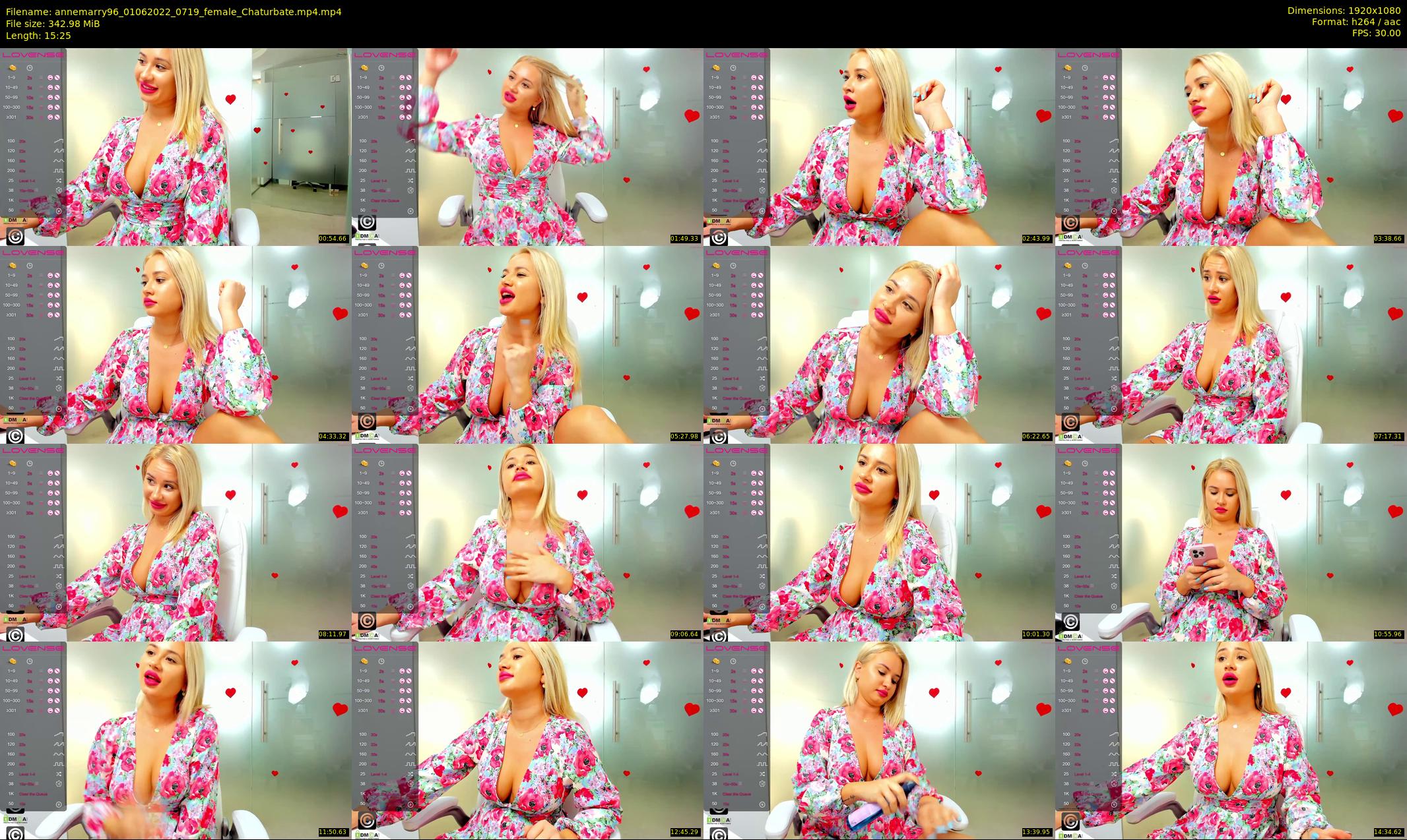 annemarry96 — 16 minute Chaturbate female cam show recording, 1080p, Jun 1, 2022