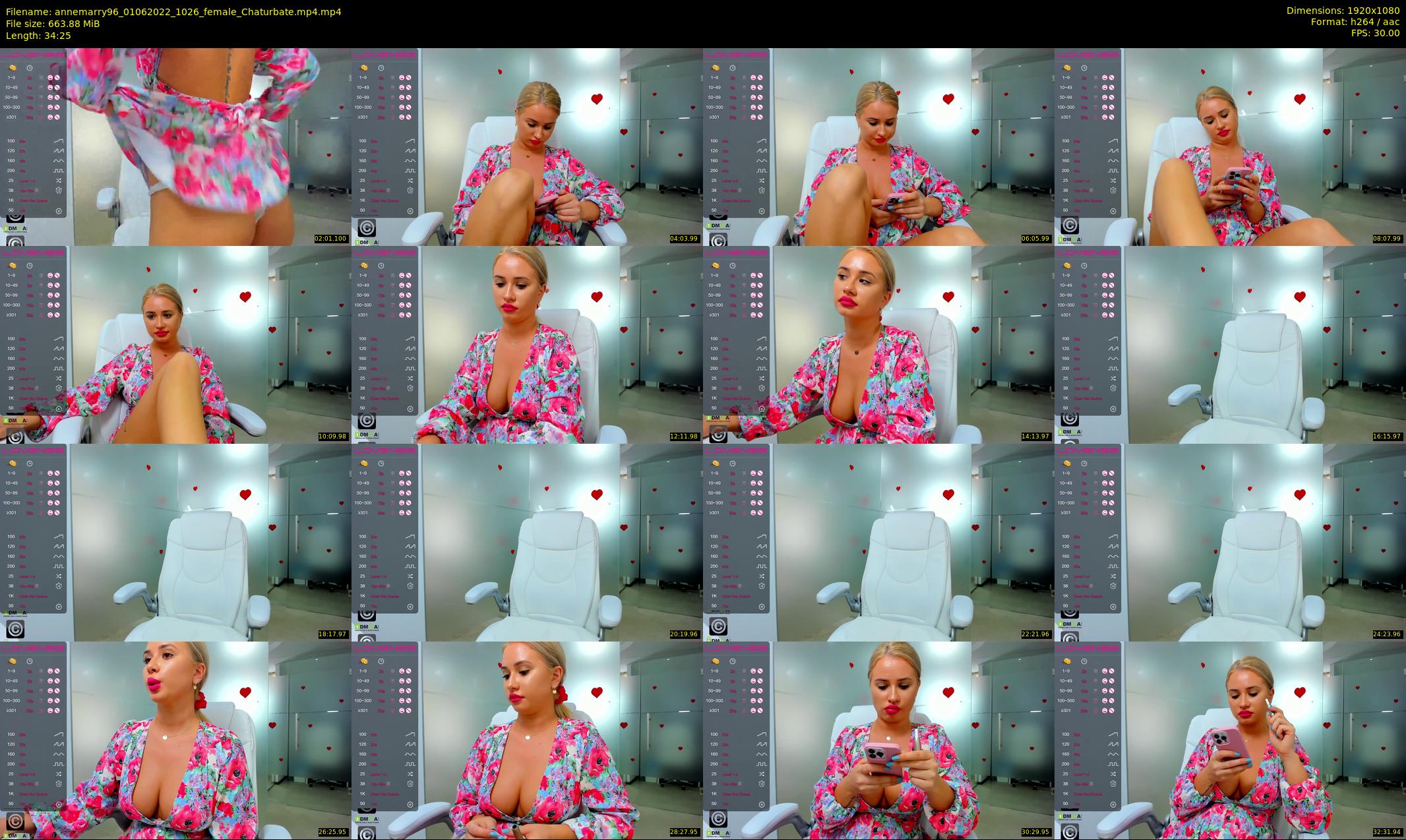 annemarry96 — 35 minute Chaturbate female cam show recording, 1080p, Jun 1, 2022