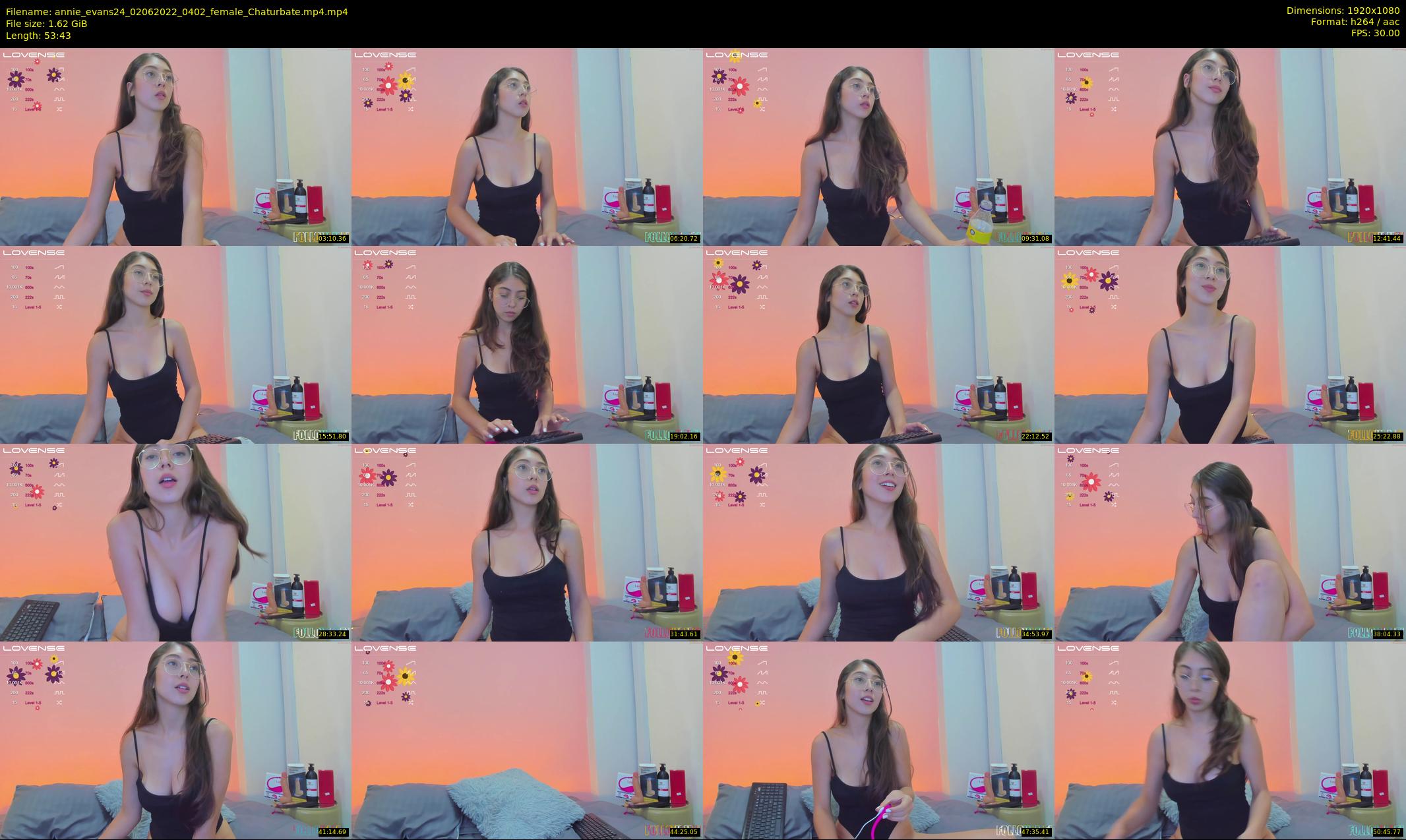 annie_evans24 — 54 minute Chaturbate female cam show recording, 1080p, Jun 2, 2022