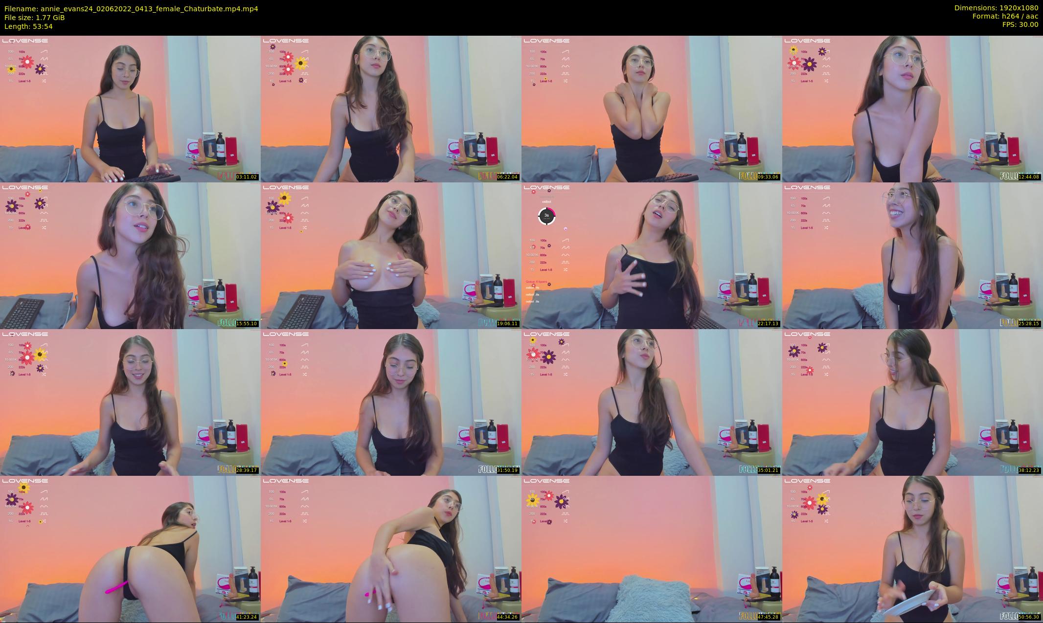 annie_evans24 — 54 minute Chaturbate female cam show recording, 1080p, Jun 2, 2022