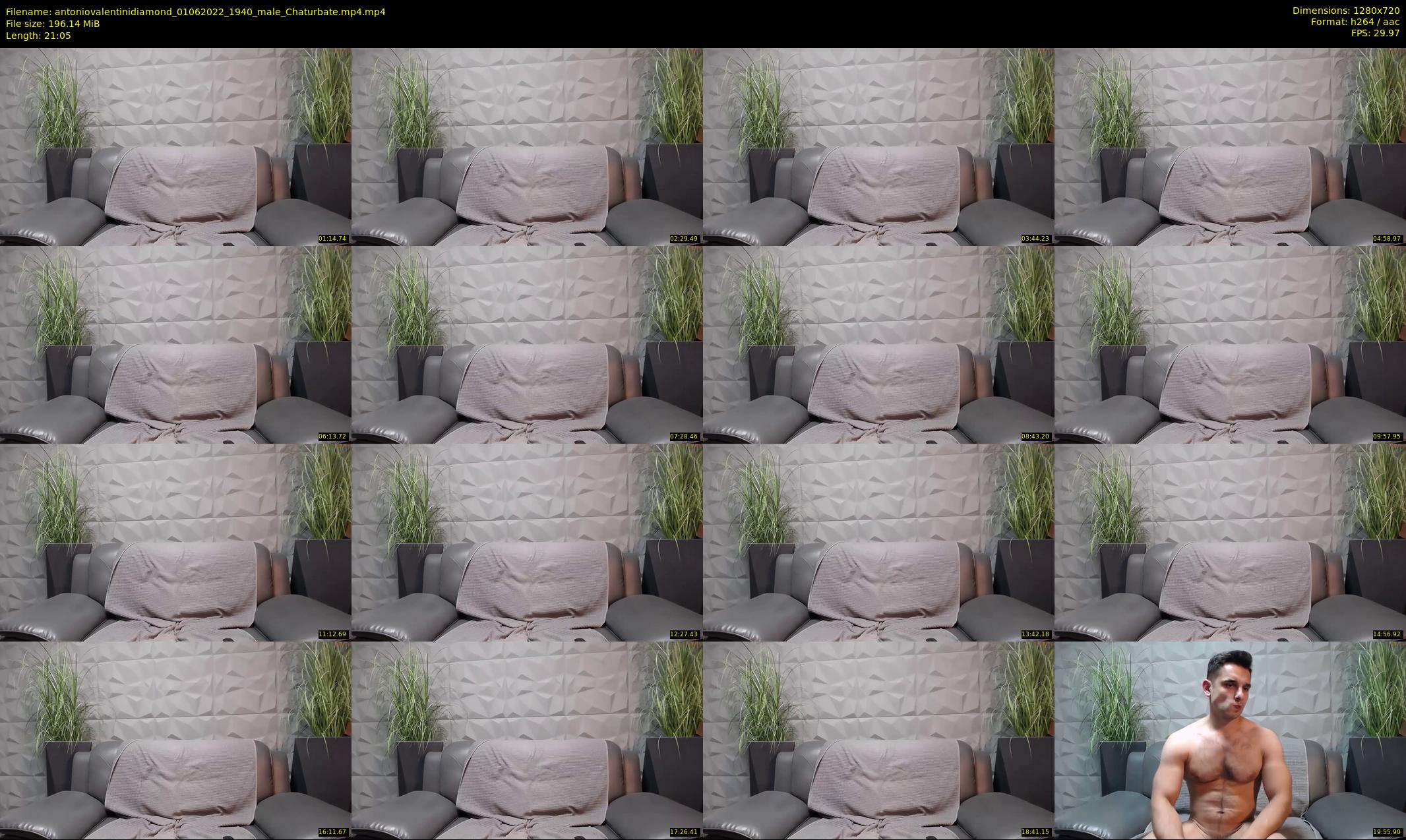 antoniovalentinidiamond — 22 minute Chaturbate male cam show recording, 720p, Jun 1, 2022