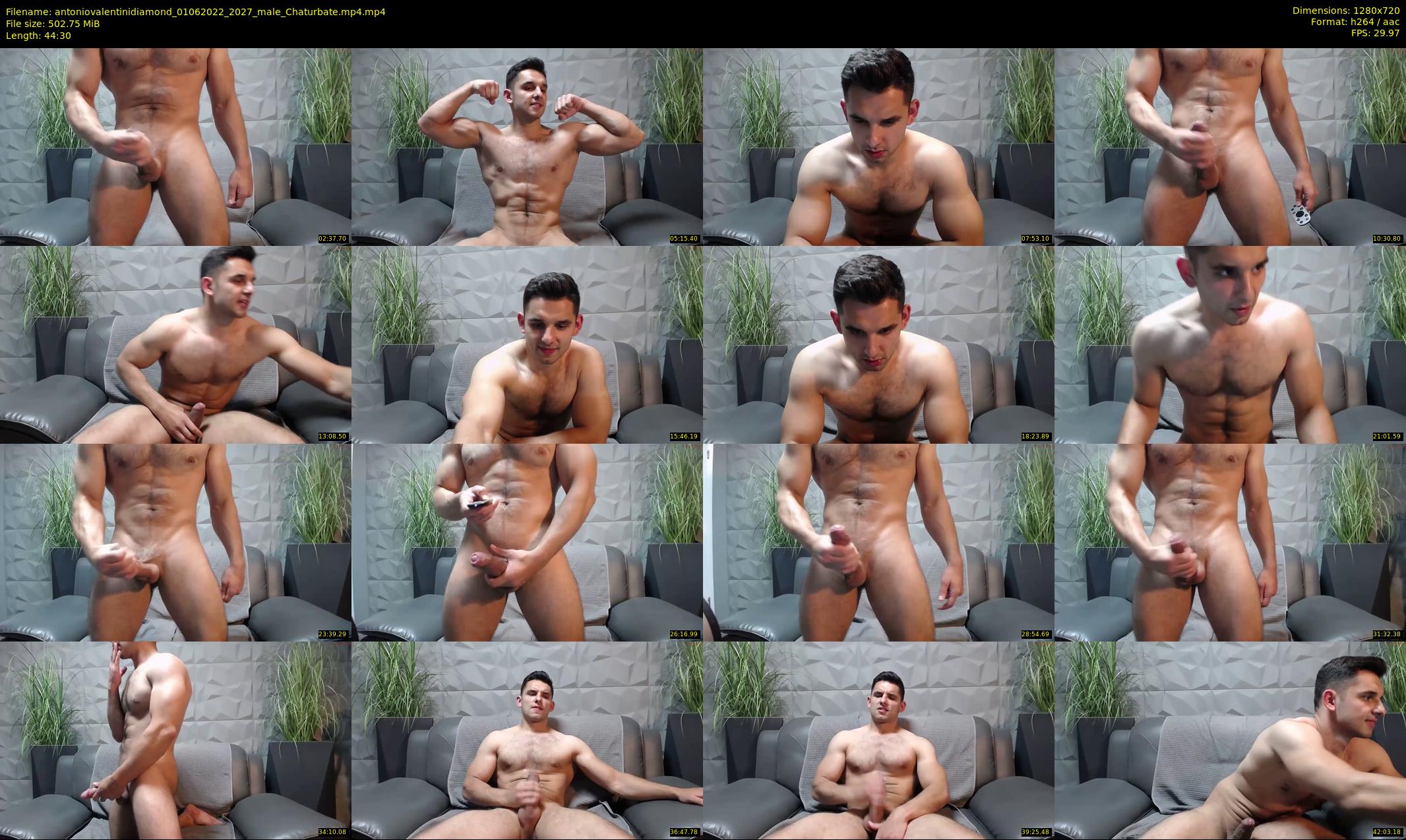 antoniovalentinidiamond — 45 minute Chaturbate male cam show recording, 720p, Jun 1, 2022