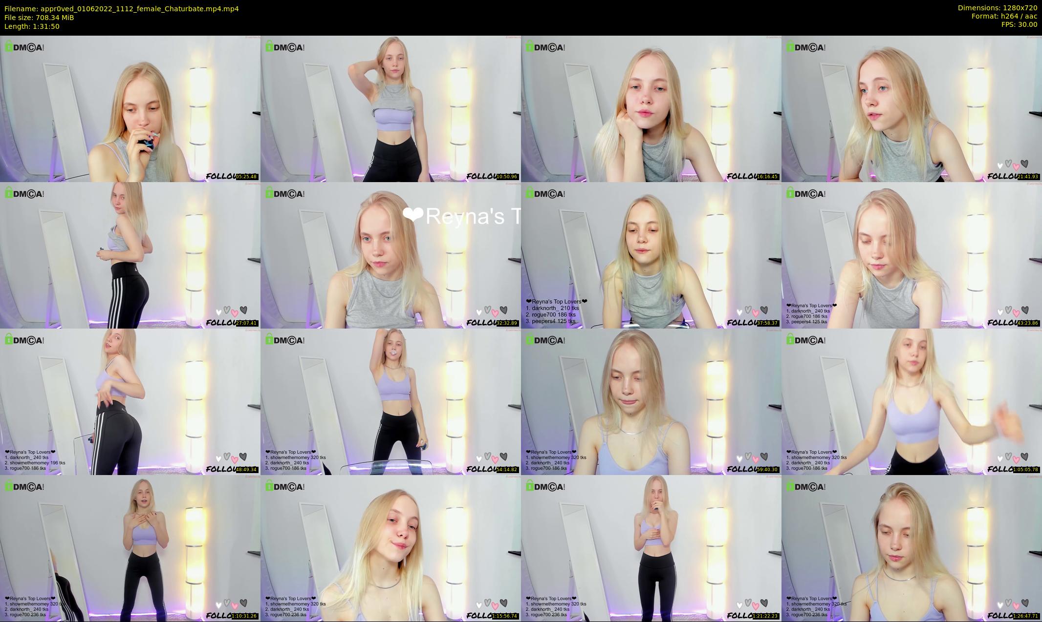 appr0ved — 92 minute Chaturbate female cam show recording, 720p, Jun 1, 2022