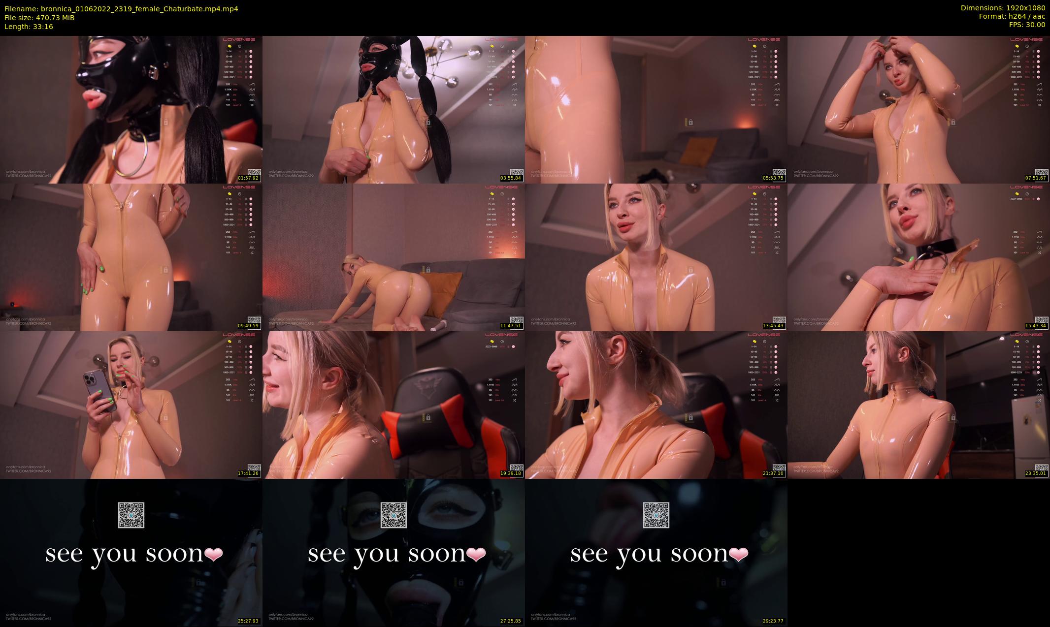 bronnica — 34 minute Chaturbate female cam show recording, 1080p, Jun 1, 2022
