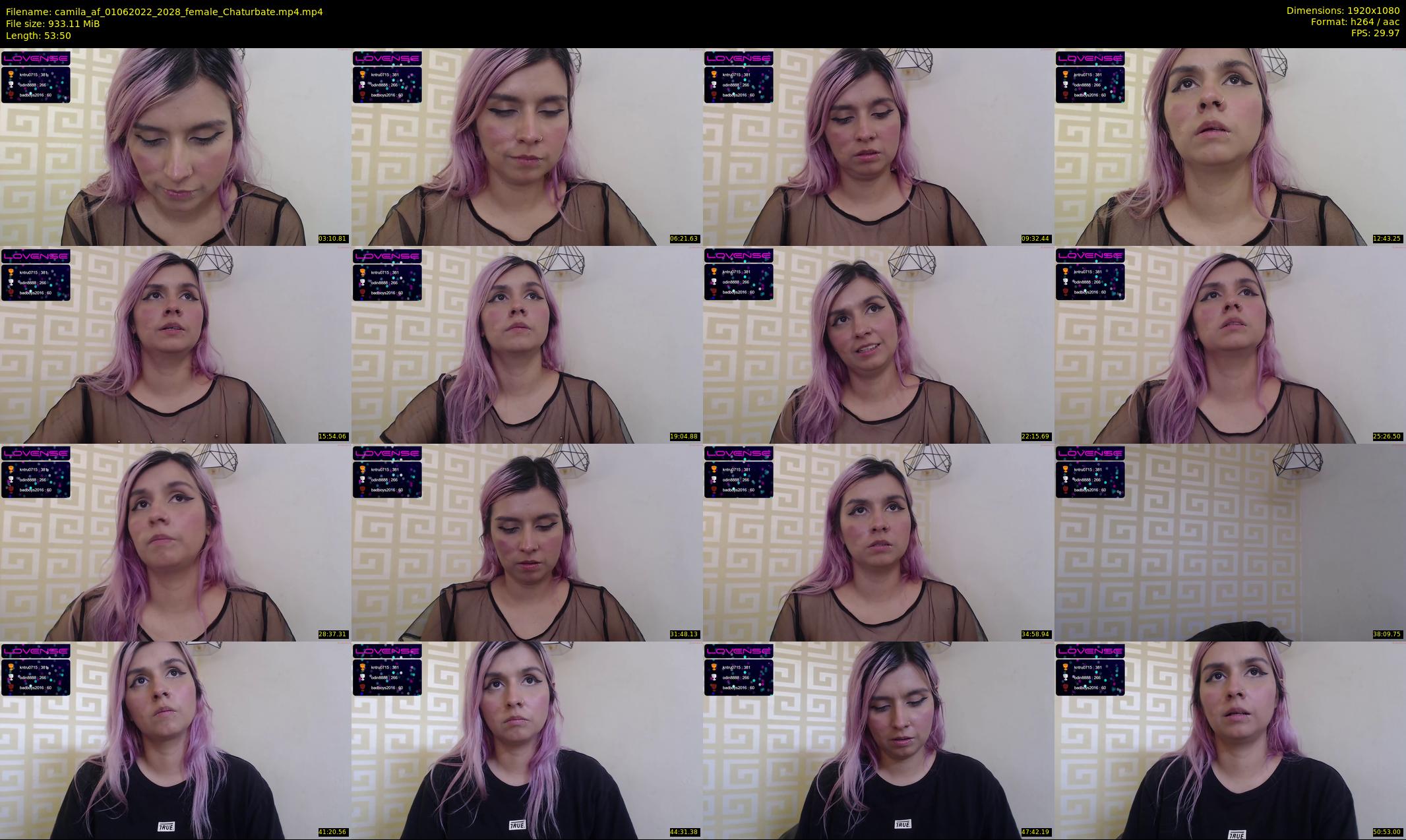 camila_af — 54 minute Chaturbate female cam show recording, 1080p, Jun 1, 2022
