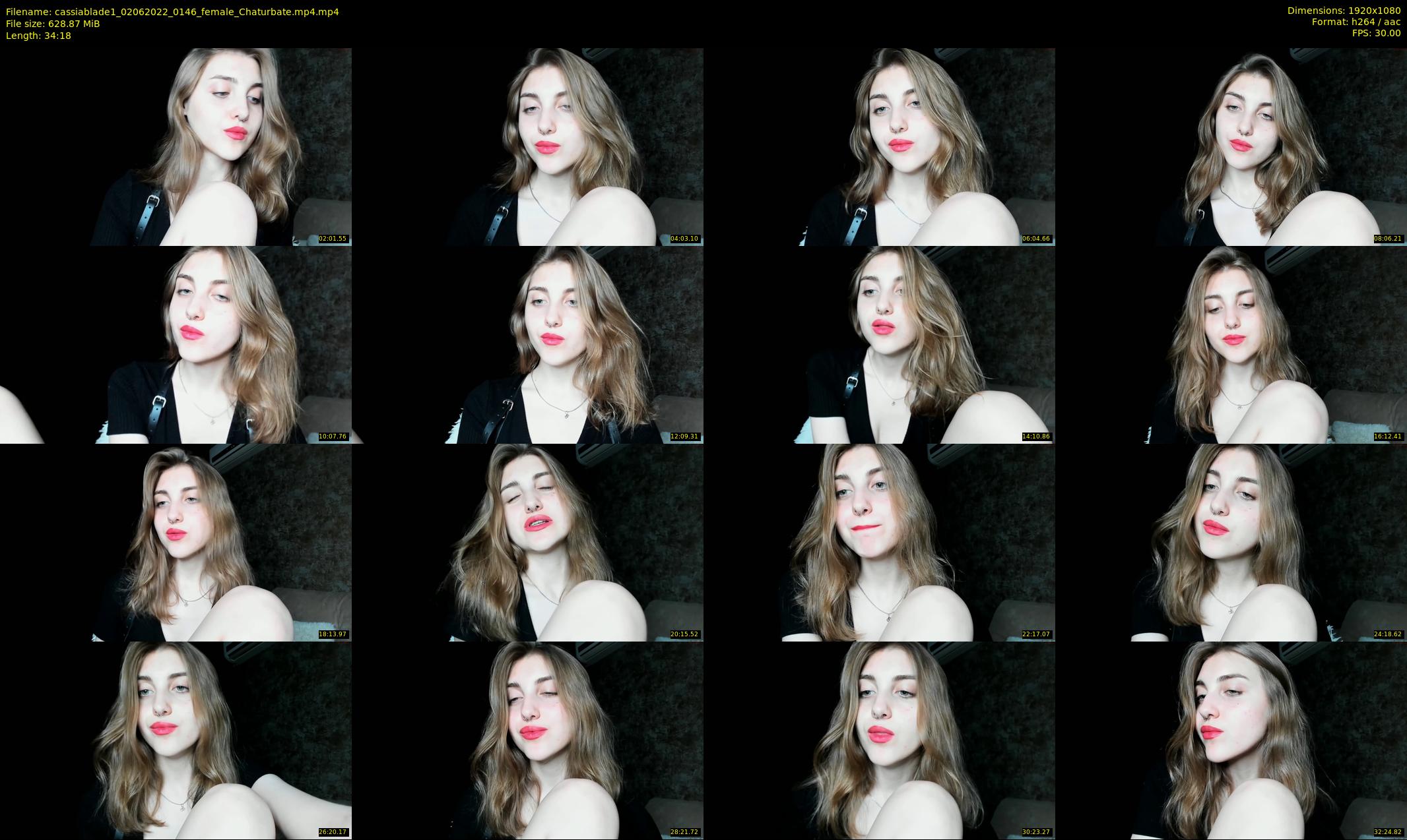 cassiablade1 — 35 minute Chaturbate female cam show recording, 1080p, Jun 2, 2022
