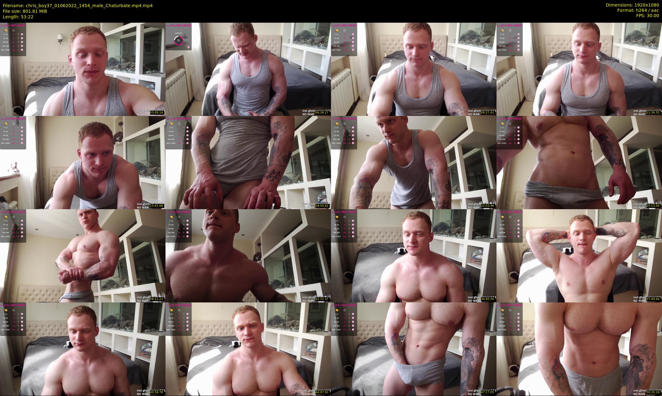 chris_boy37 — 54 minute Chaturbate male cam show recording, 1080p, Jun 1, 2022