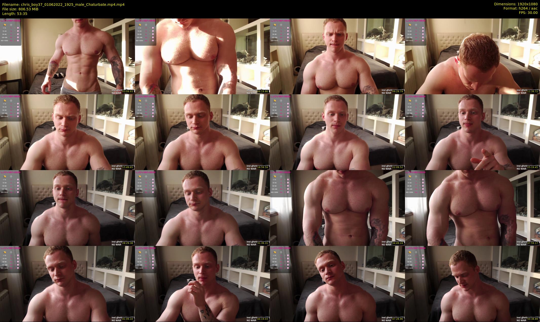 chris_boy37 — 54 minute Chaturbate male cam show recording, 1080p, Jun 1, 2022