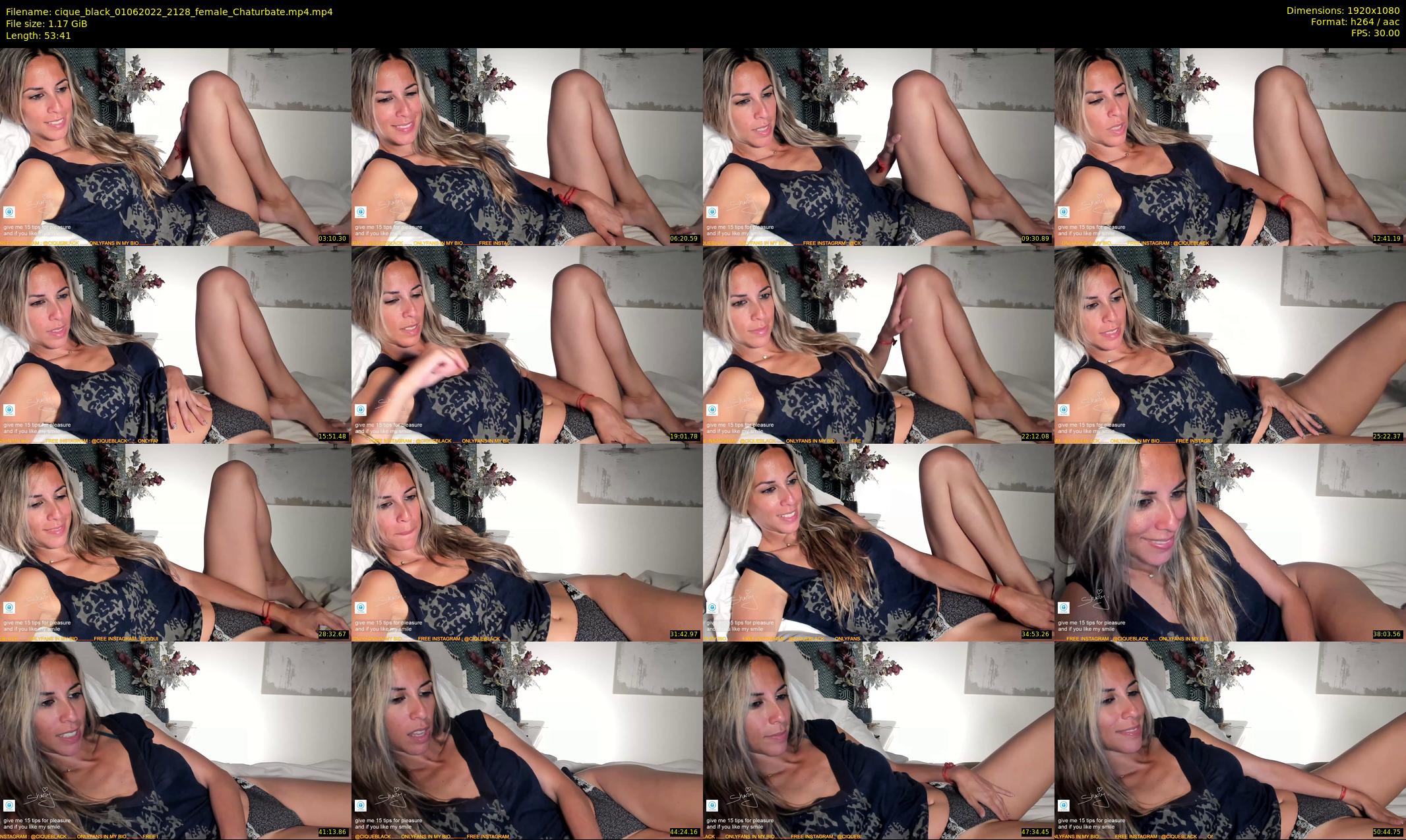 cique_black — 54 minute Chaturbate female cam show recording, 1080p, Jun 1, 2022