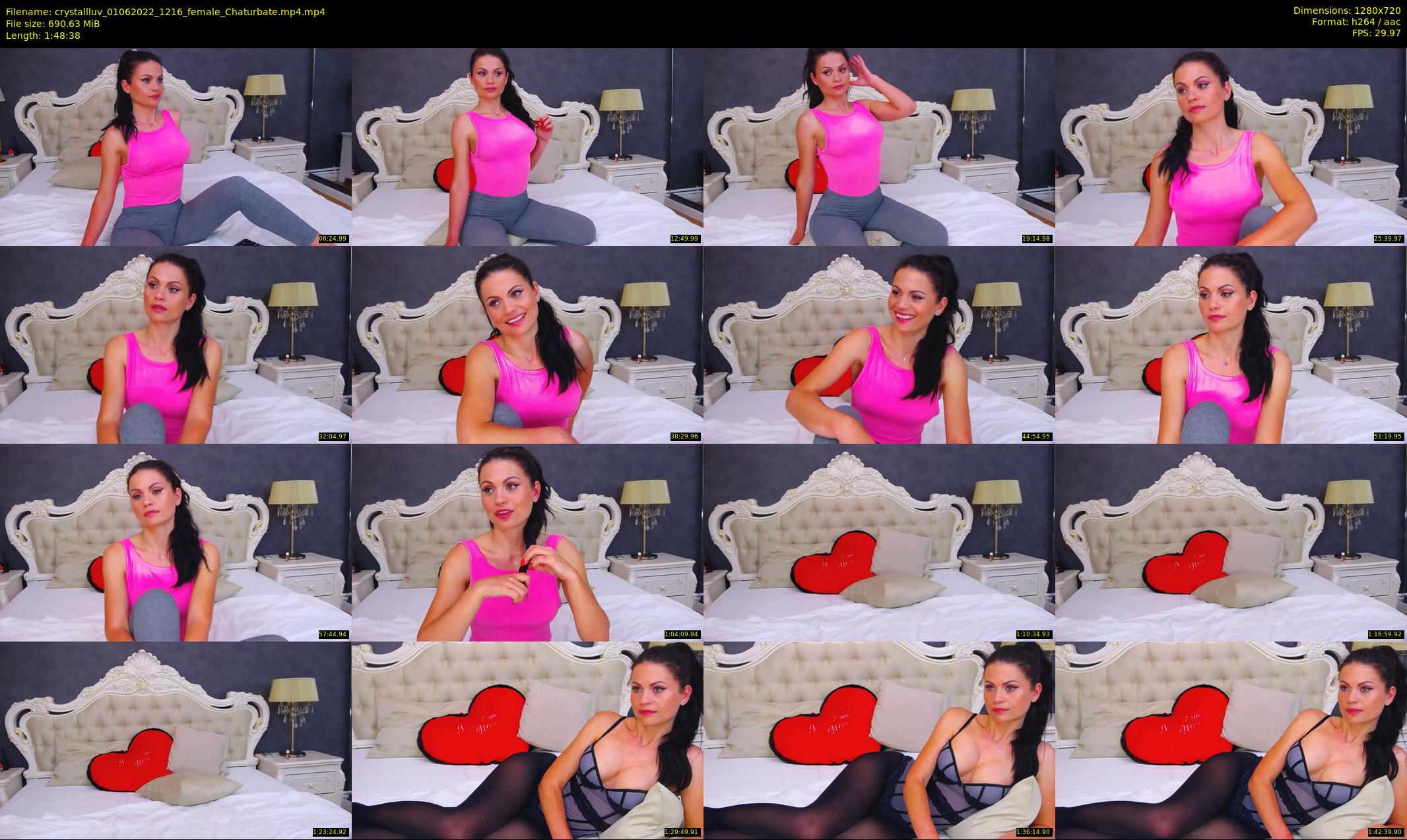 crystallluv — 109 minute Chaturbate female cam show recording, 720p, Jun 1, 2022