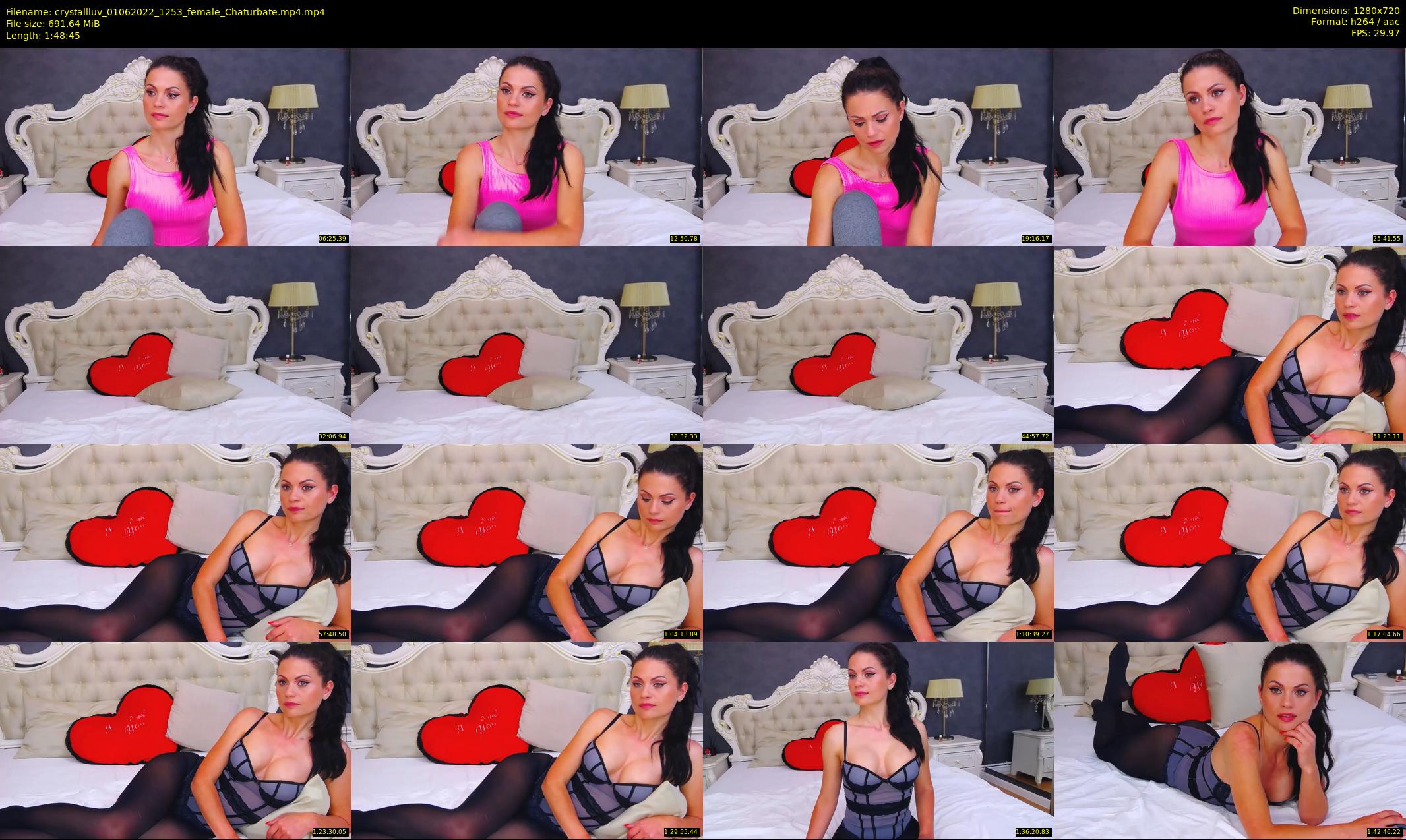 crystallluv — 109 minute Chaturbate female cam show recording, 720p, Jun 1, 2022