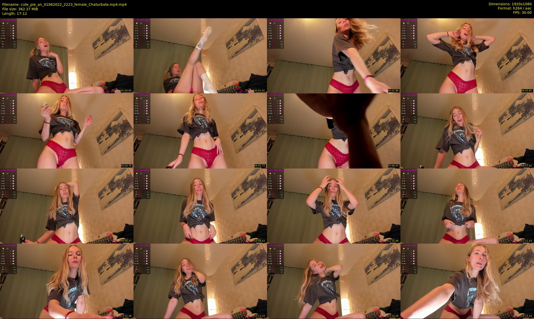 cute_pie_an — 18 minute Chaturbate female cam show recording, 1080p, Jun 1, 2022