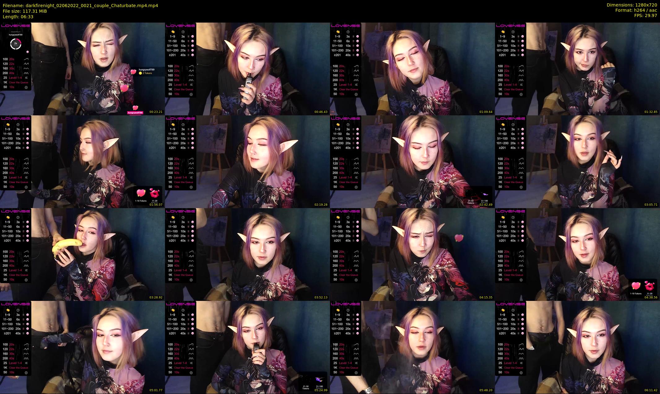 darkfirenight — 7 minute Chaturbate couple cam show recording, 720p, Jun 2, 2022