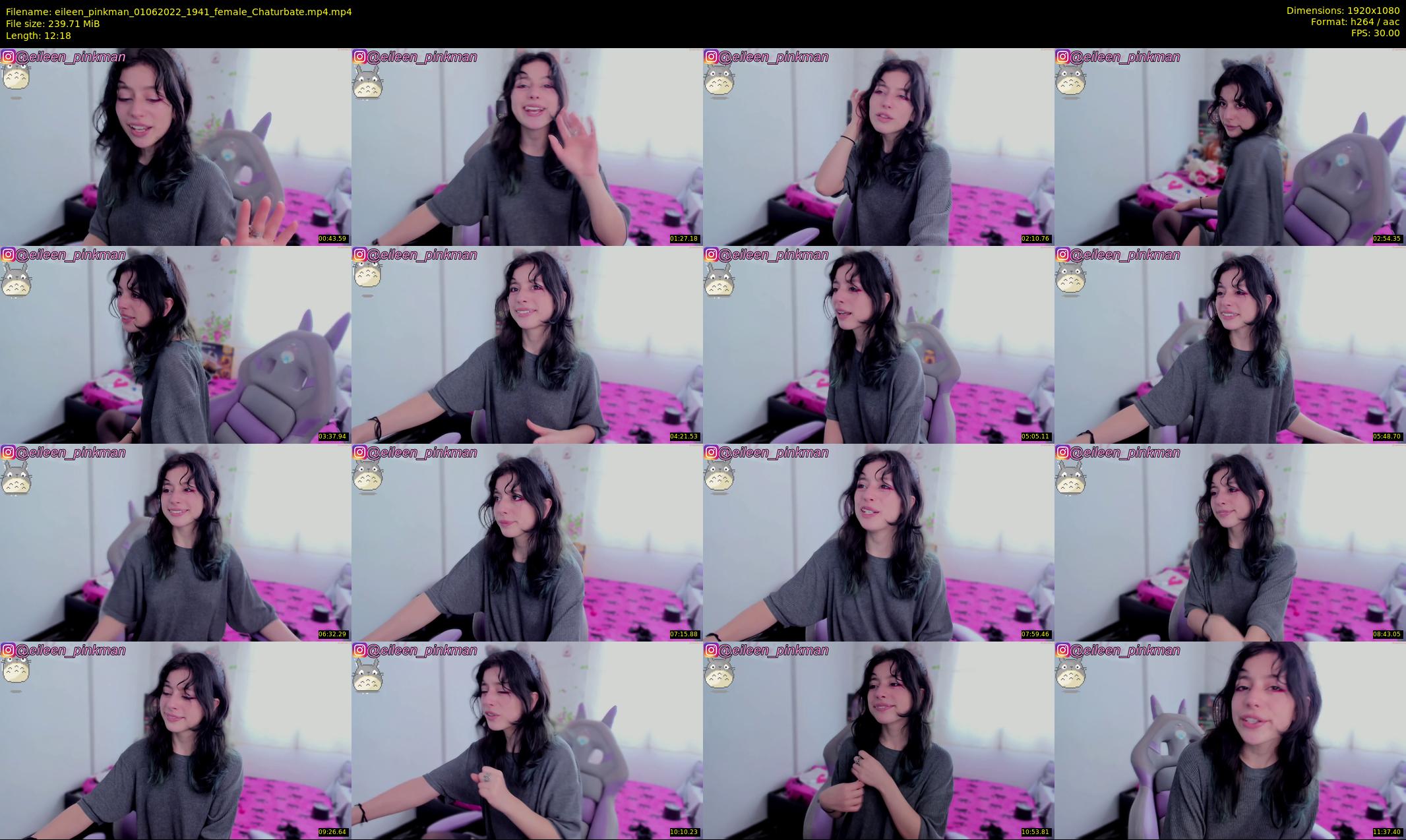 eileen_pinkman — 13 minute Chaturbate female cam show recording, 1080p, Jun 1, 2022
