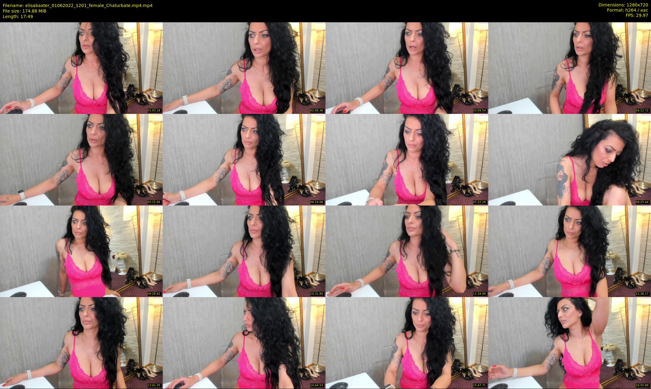 elisabaxter — 18 minute Chaturbate female cam show recording, 720p, Jun 1, 2022