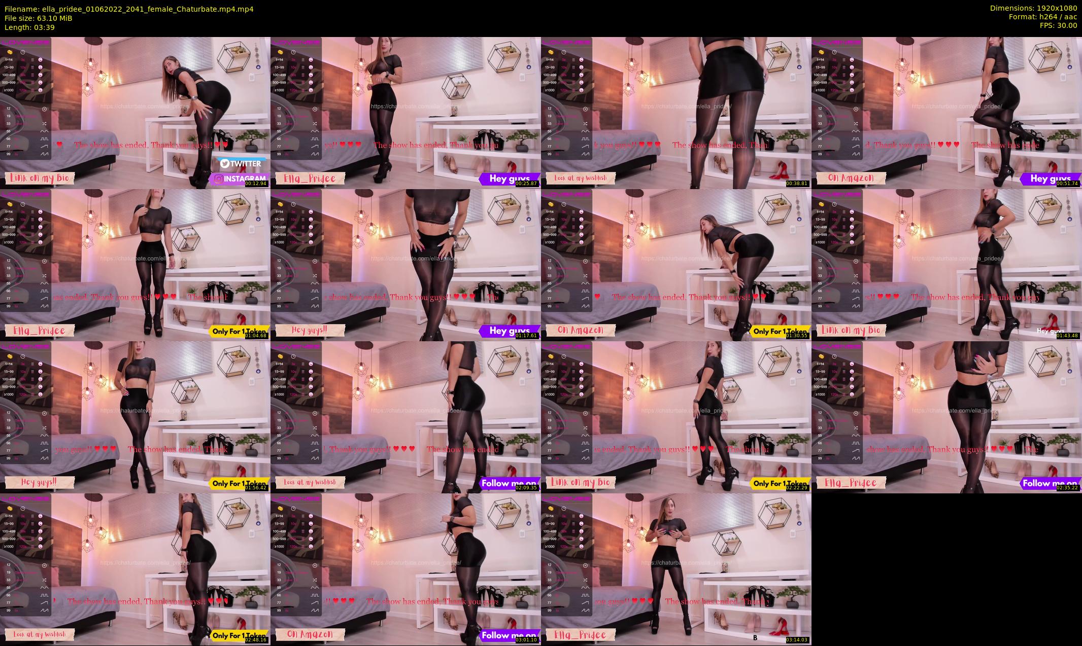 ella_pridee — 4 minute Chaturbate female cam show recording, 1080p, Jun 1, 2022
