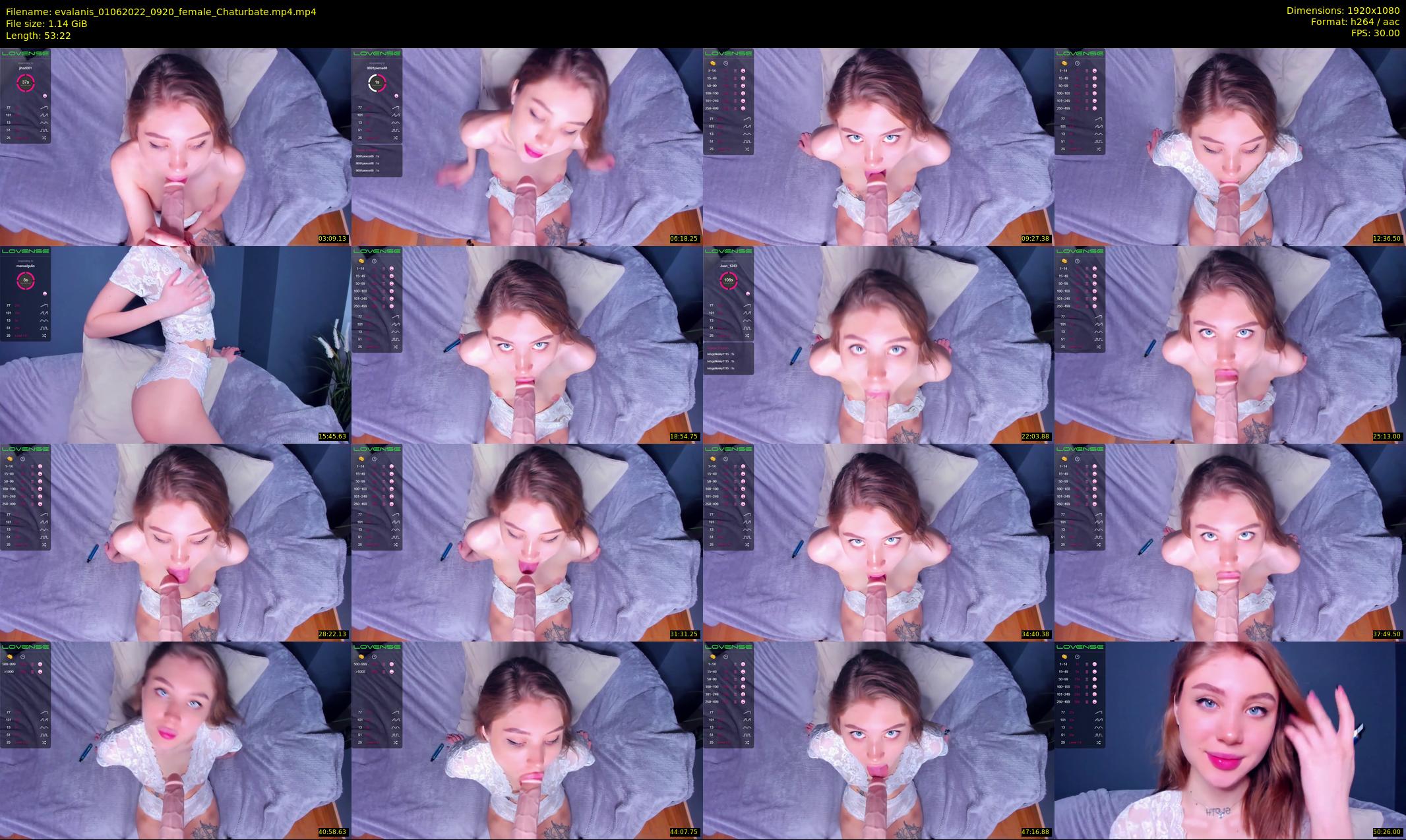 evalanis — 54 minute Chaturbate couple cam show recording, 1080p, Jun 1, 2022