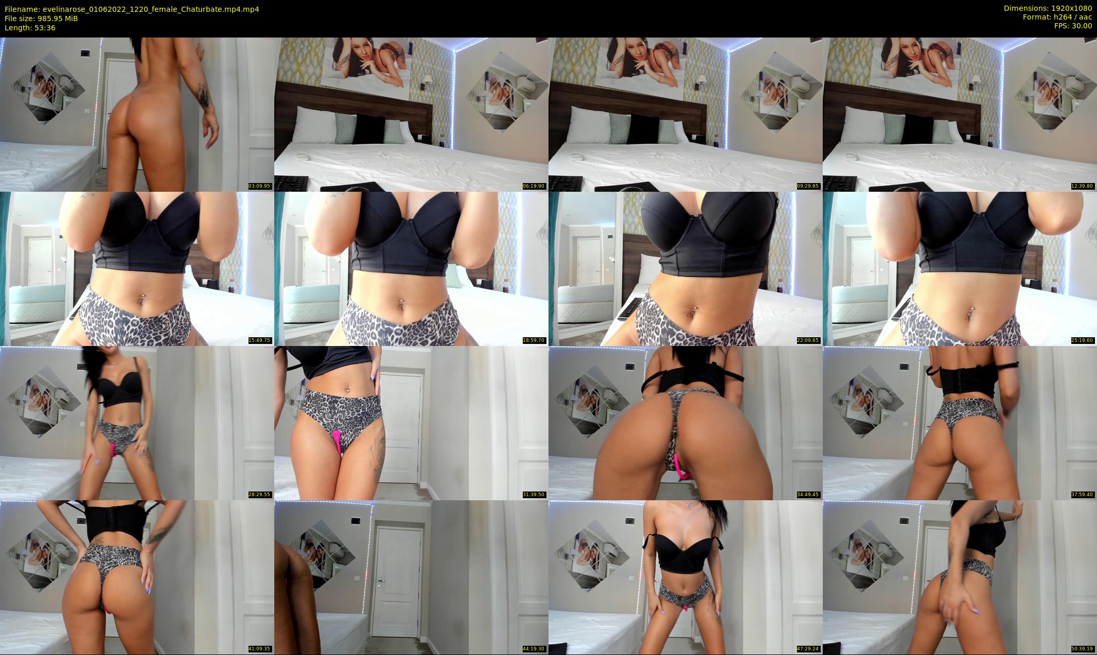 evelinarose — 54 minute Chaturbate female cam show recording, 1080p, Jun 1, 2022