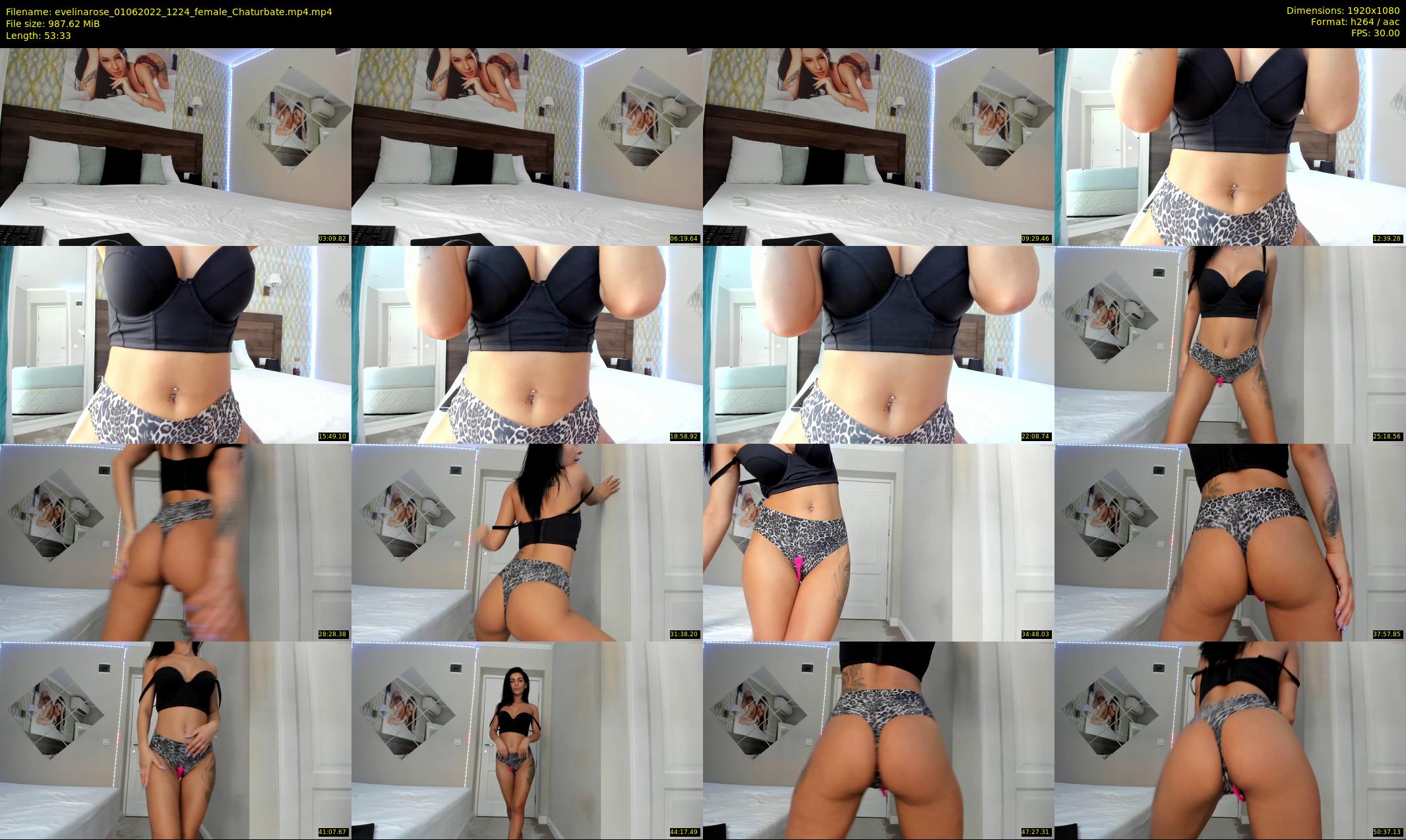 evelinarose — 54 minute Chaturbate female cam show recording, 1080p, Jun 1, 2022