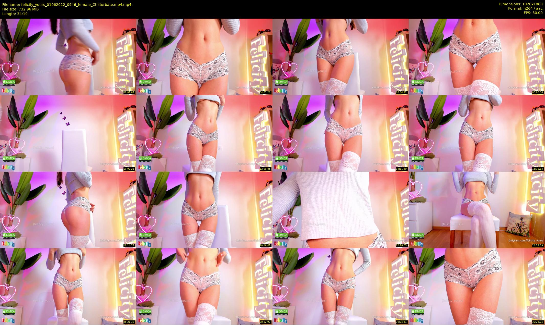 felicity_yours — 35 minute Chaturbate female cam show recording, 1080p, Jun 1, 2022