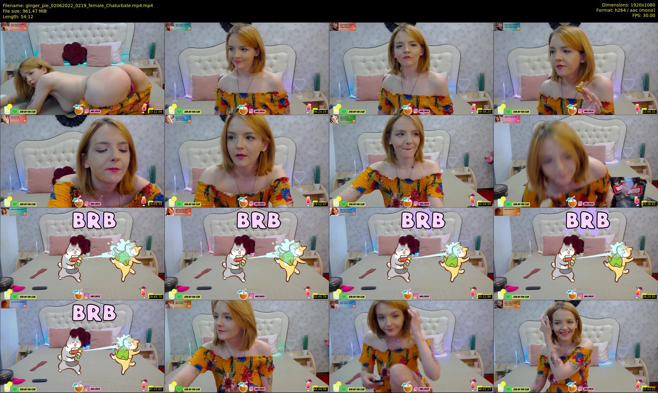 ginger_pie — 55 minute Chaturbate female cam show recording, 1080p, Jun 2, 2022