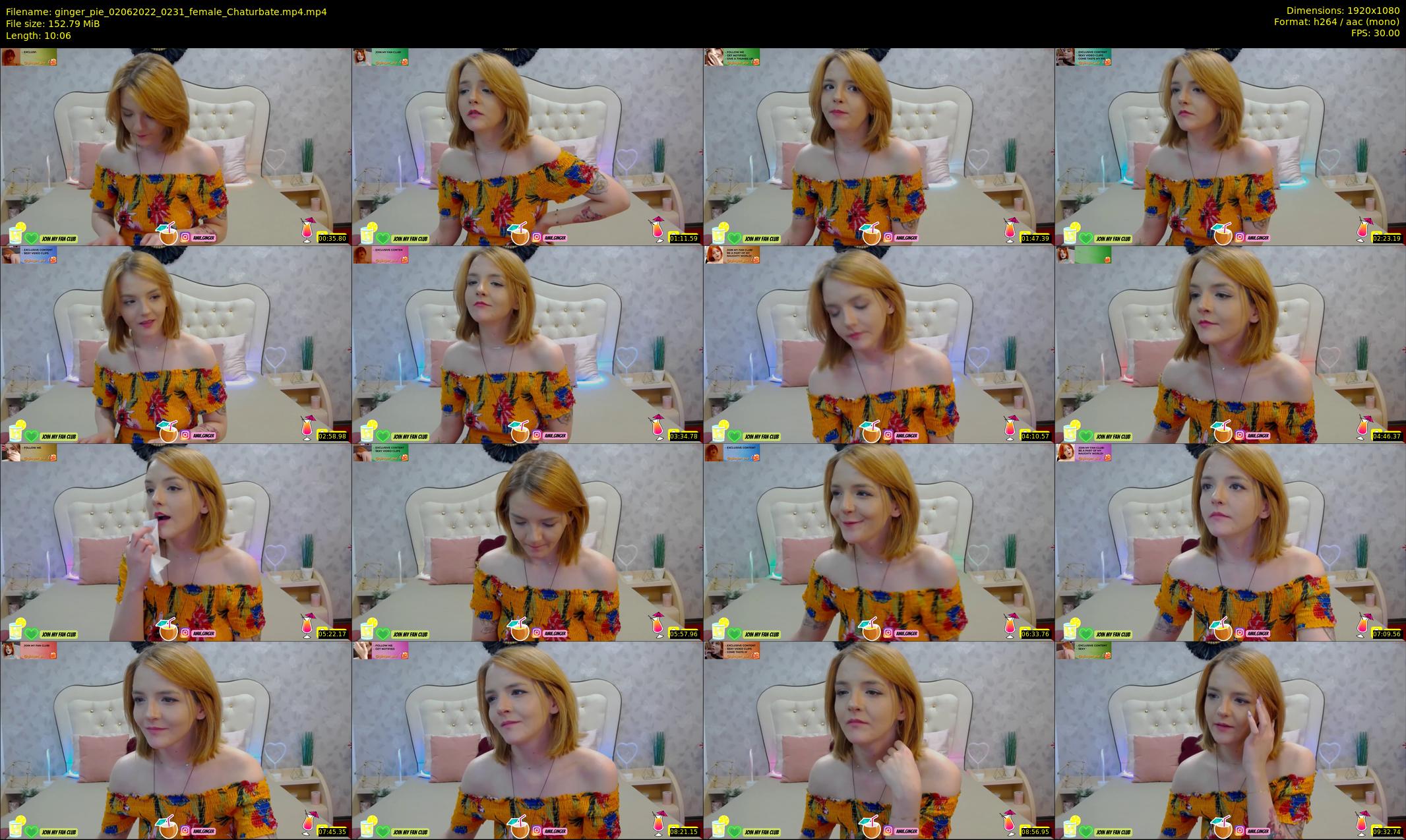 ginger_pie — 11 minute Chaturbate female cam show recording, 1080p, Jun 2, 2022