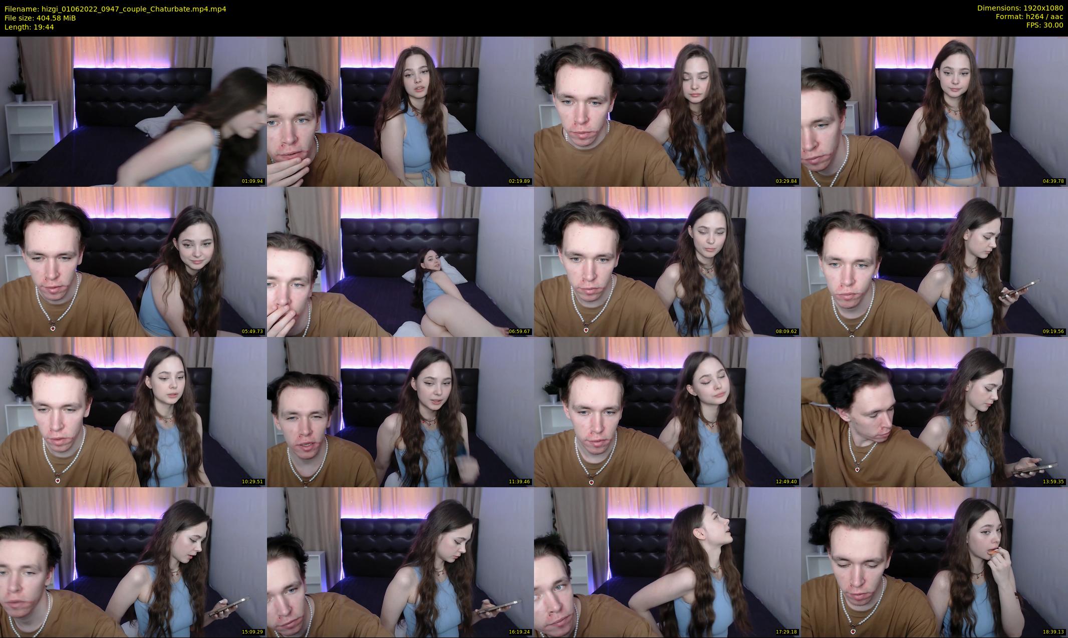 hizgi — 20 minute Chaturbate couple cam show recording, 1080p, Jun 1, 2022
